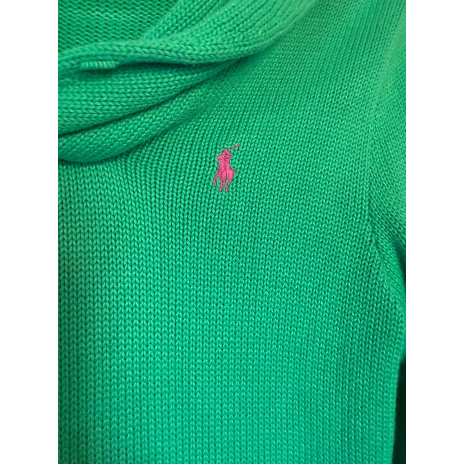 Ralph Lauren Ralph Lauren Sport Women Shawl Collar Pony Logo Sweater Sz;L Size L / US 10 / IT 46 - 2 Thumbnail