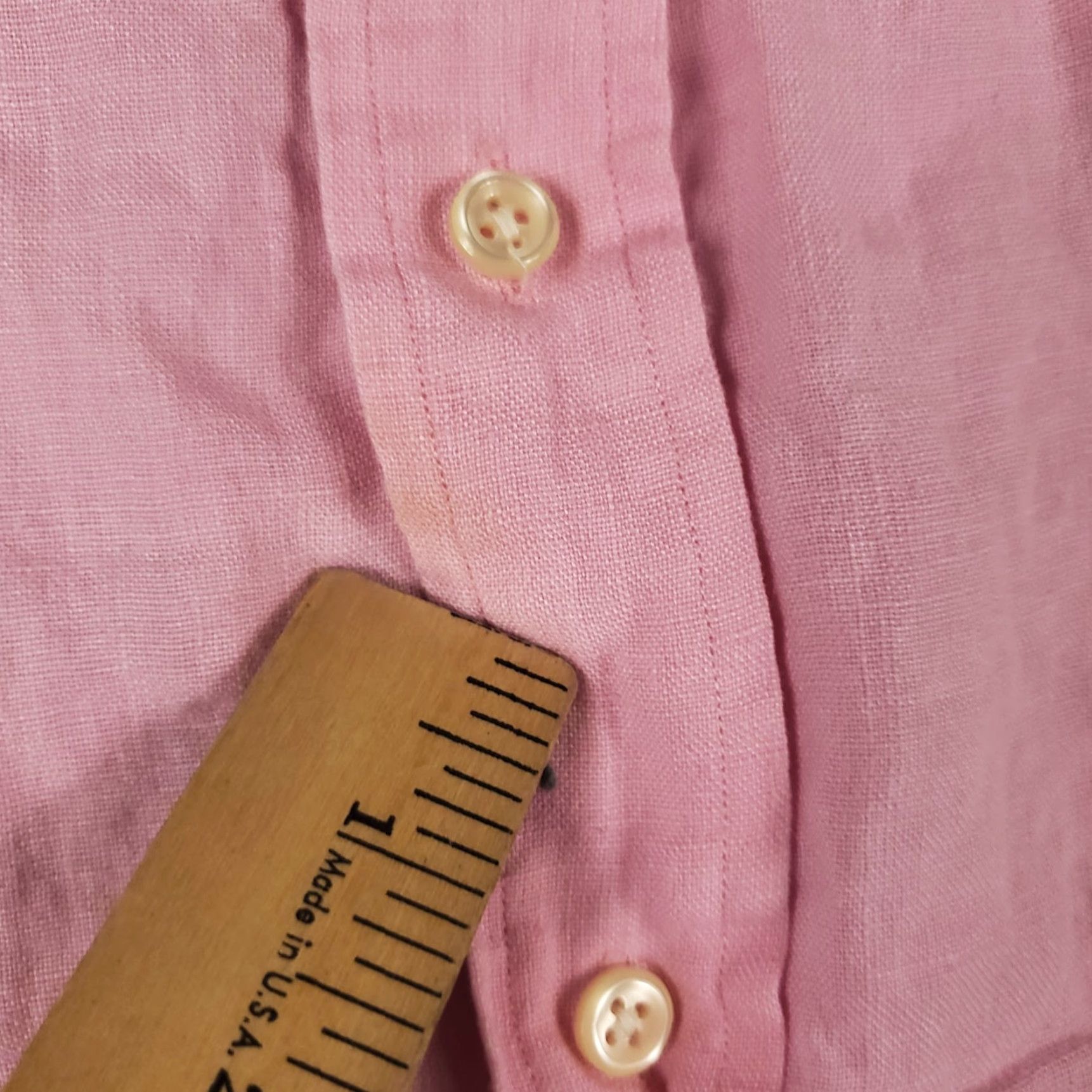 Ralph Lauren Ralph Lauren Shirt Mens XL Pink Linen Blake Pony Button Up Short Sleeve Size US XL / EU 56 / 4 - 5 Thumbnail