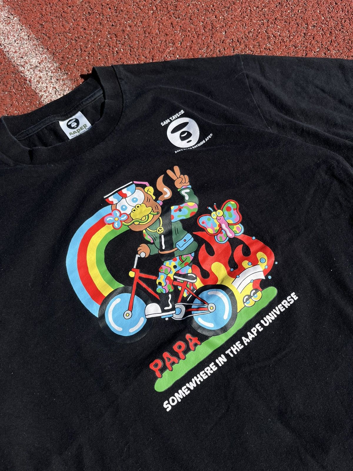 Aape × Bape T-shirt Bape x Sam Taylor big logo Size US M / EU 48-50 / 2 - 3 Thumbnail