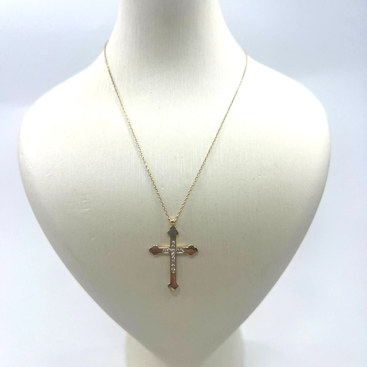 Other Elegant cross necklace in Yellow gold Size ONE SIZE - 2 Thumbnail