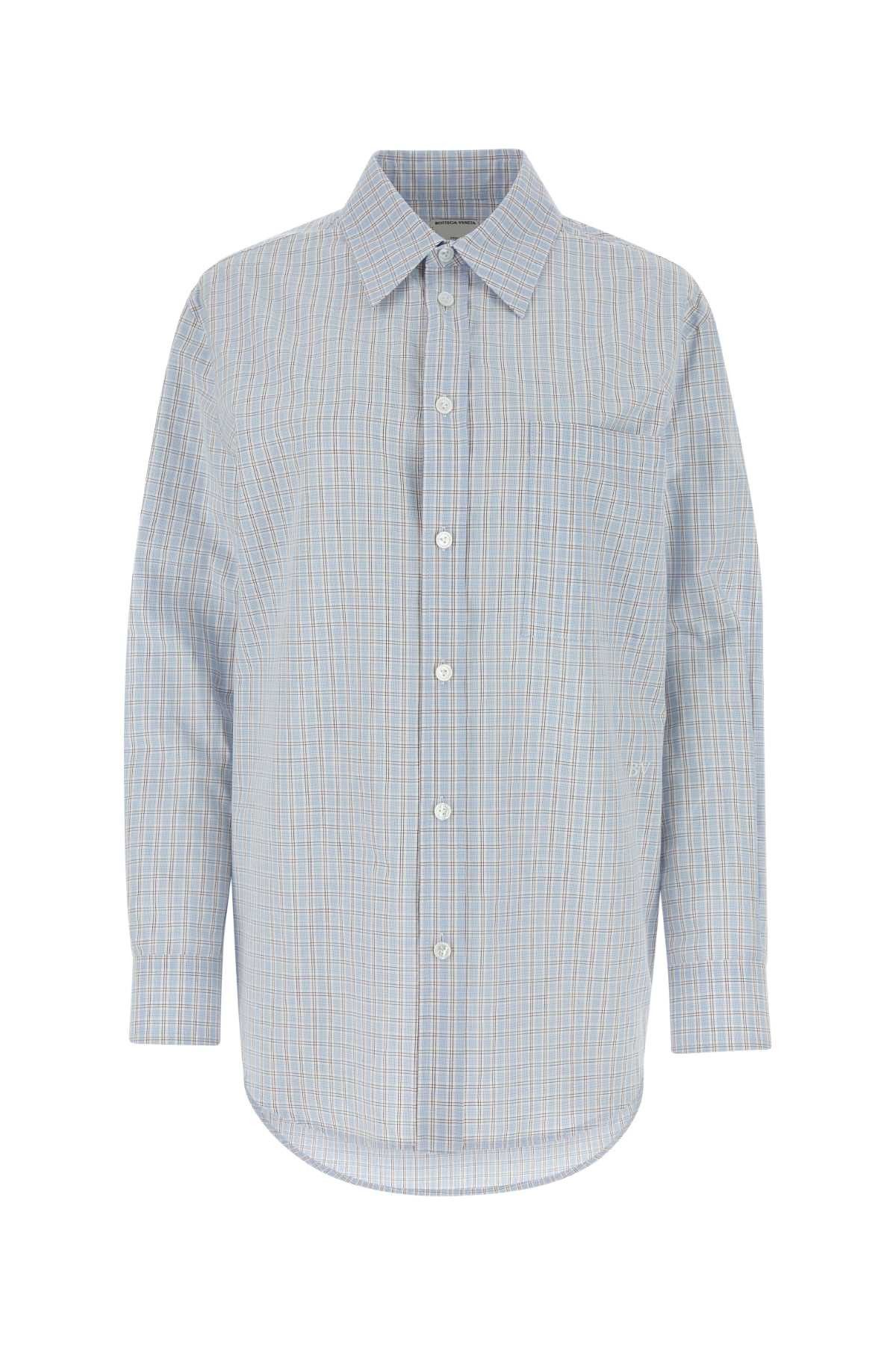 image of Bottega Veneta Embroidered Cotton Blend Shirt, Women's (Size XS)