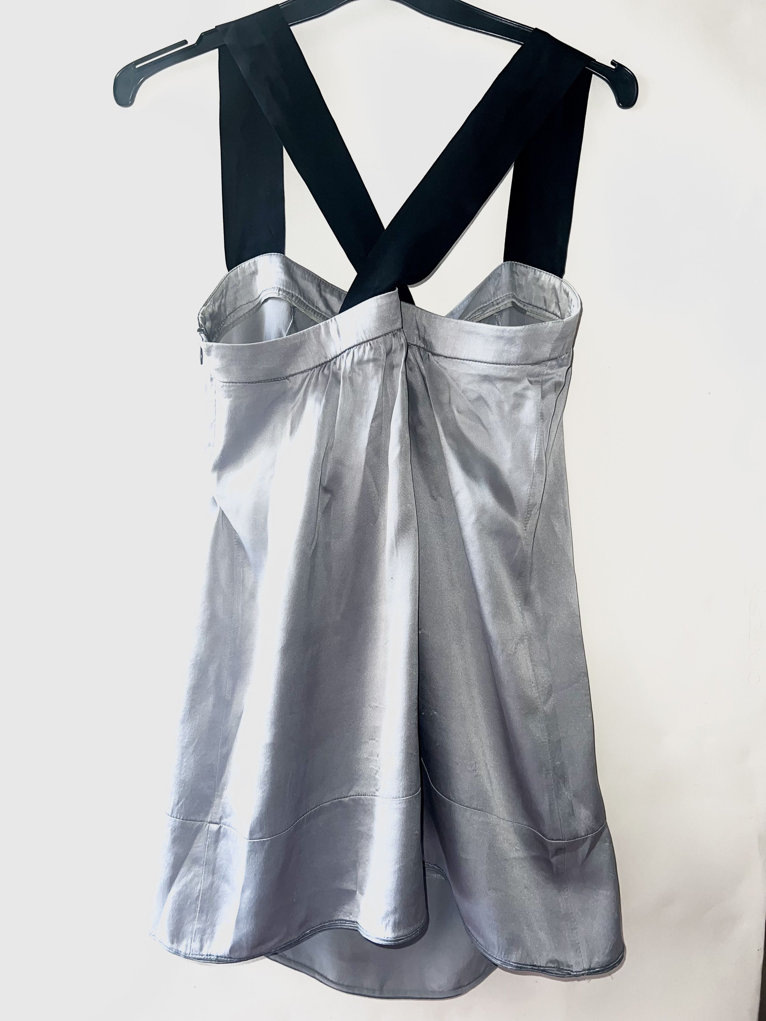 Miu Miu Miu miu silver metallic slip dress Size S / US 4 / IT 40 - 6 Thumbnail