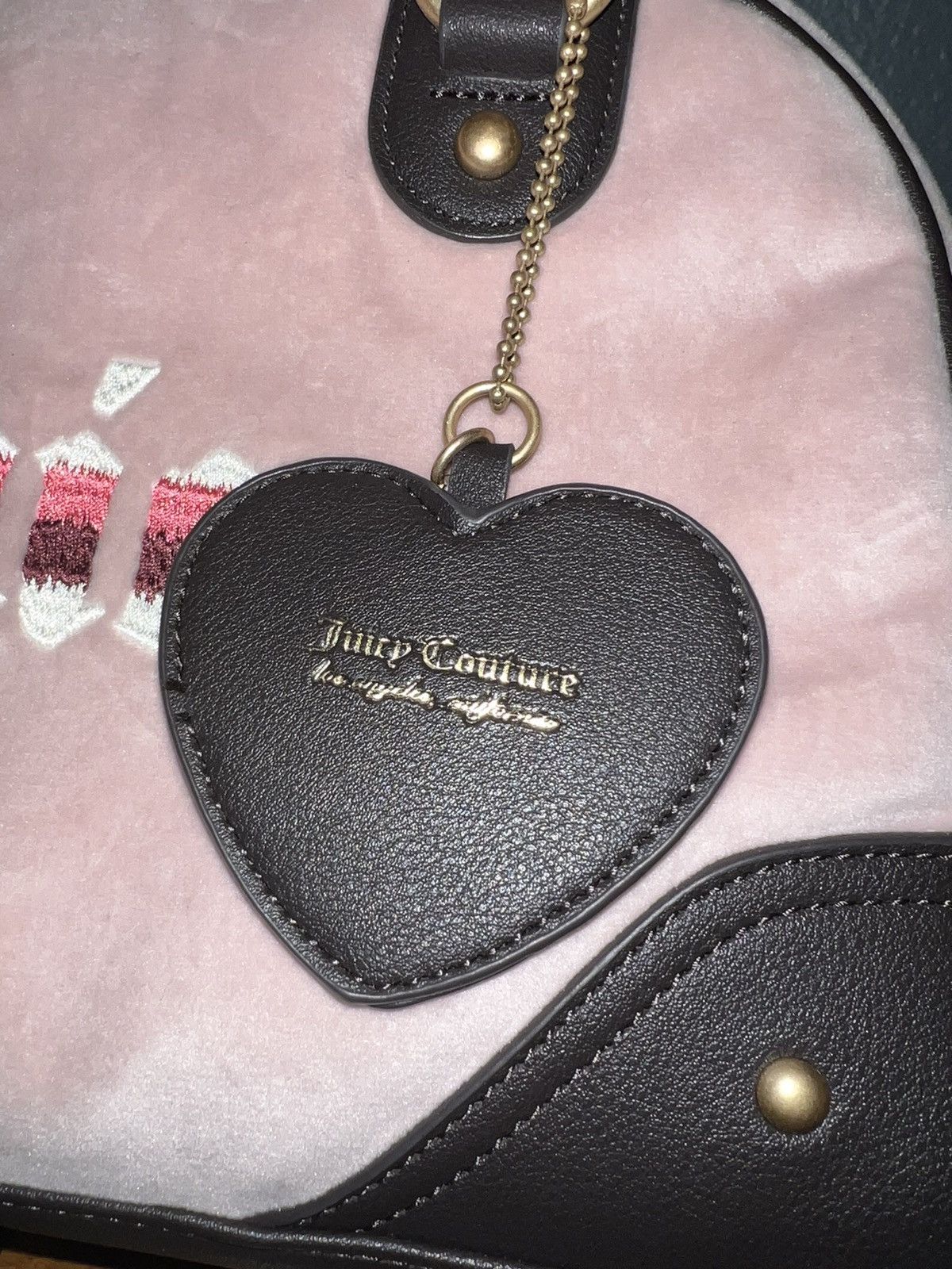 Juicy Couture Juicy Couture Velvet Velour Retro Satchel Bowler Hand Bag Size ONE SIZE - 4 Thumbnail