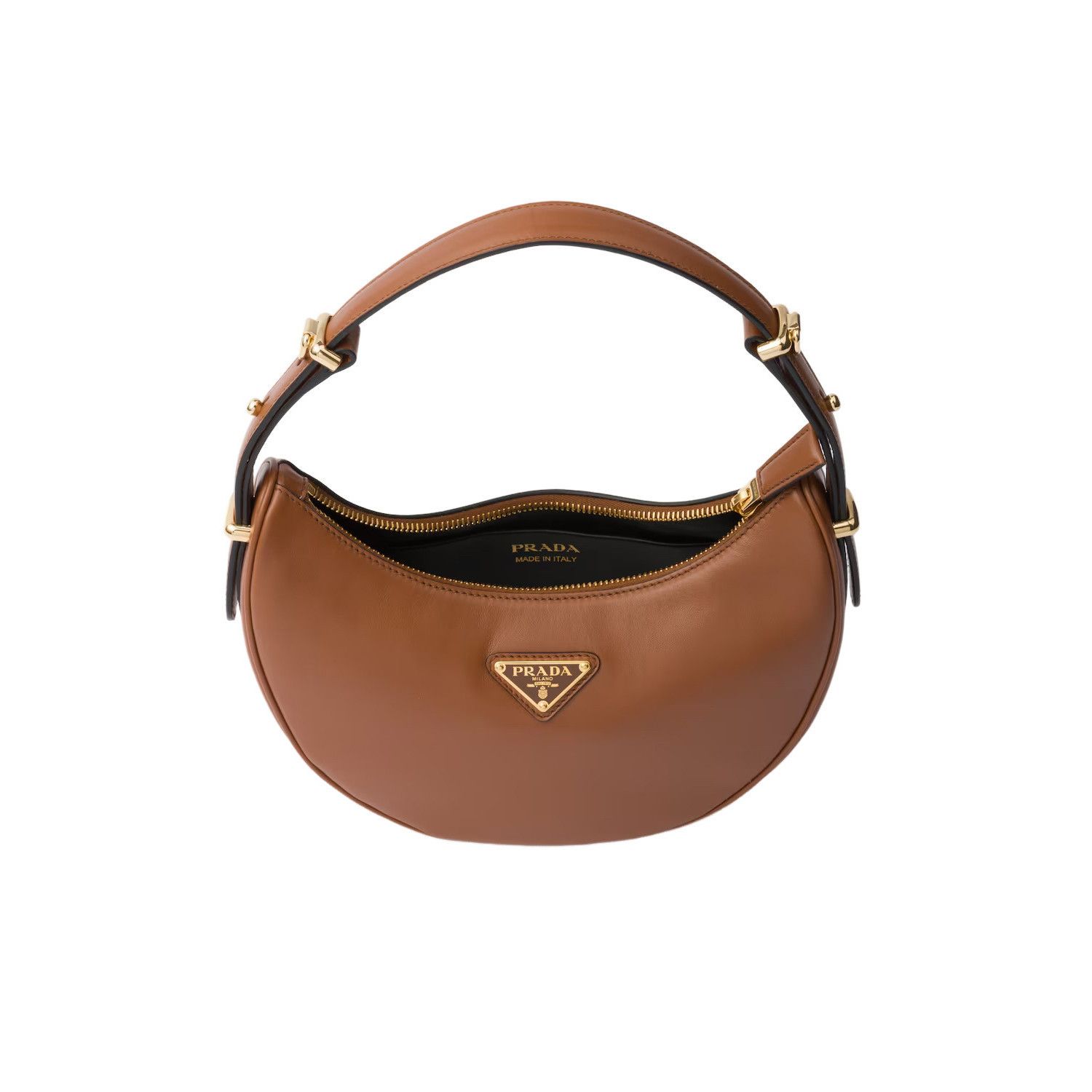 Prada PRADA Arque Small $2850 Cognac Leather Shoulder Bag New & Au Size ONE SIZE - 4 Thumbnail