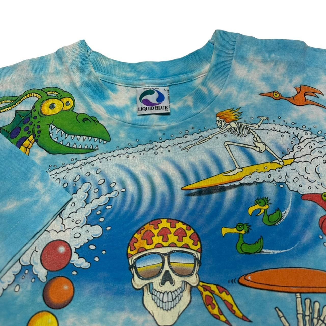 Liquid Blue × Vintage Vintage Joey Mars Beach T-Shirt Size US L / EU 52-54 / 3 - 3 Thumbnail