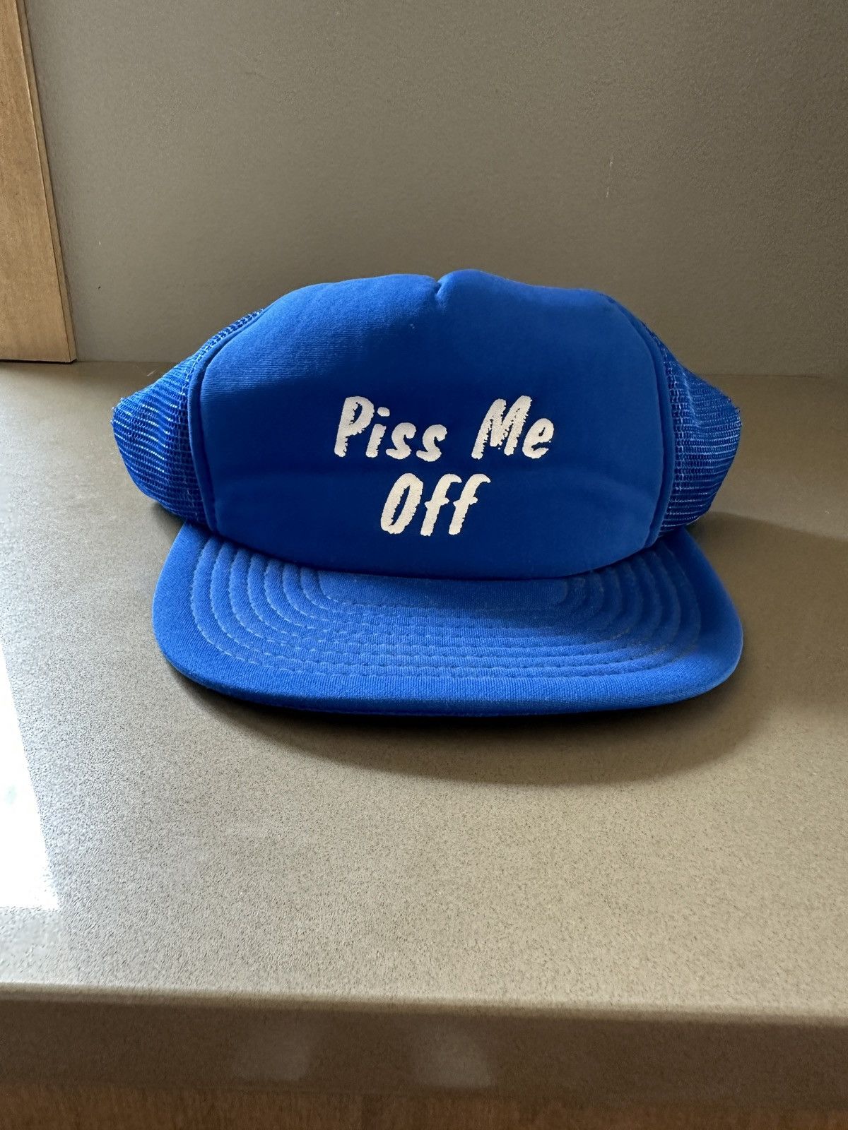 Vintage Vintage 80s "Piss Me Off" Snapback Trucker Hat Size ONE SIZE - 1 Thumbnail
