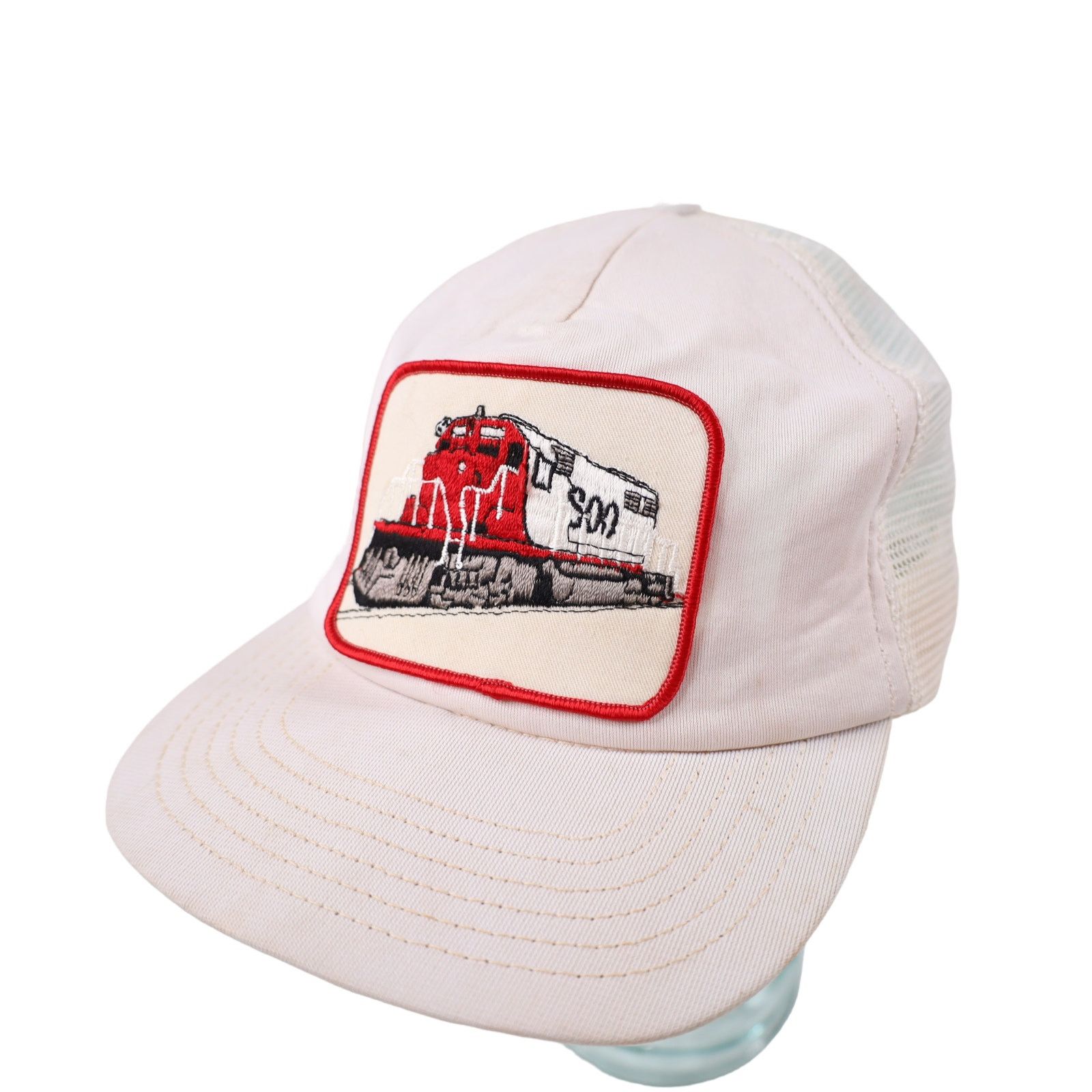 Vintage Vintage SOO Line Railroad Locomotive Train Patch Trucker Hat Size ONE SIZE - 1 Thumbnail