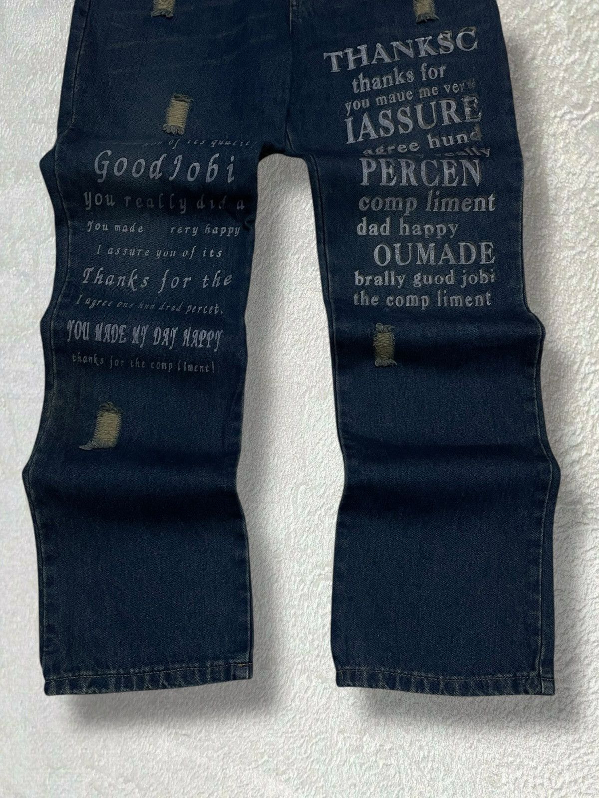 Japanese Brand Vintage 90s Icon Japan Designer Lady Blue Poetic Life Denim Size US 29 - 10 Thumbnail