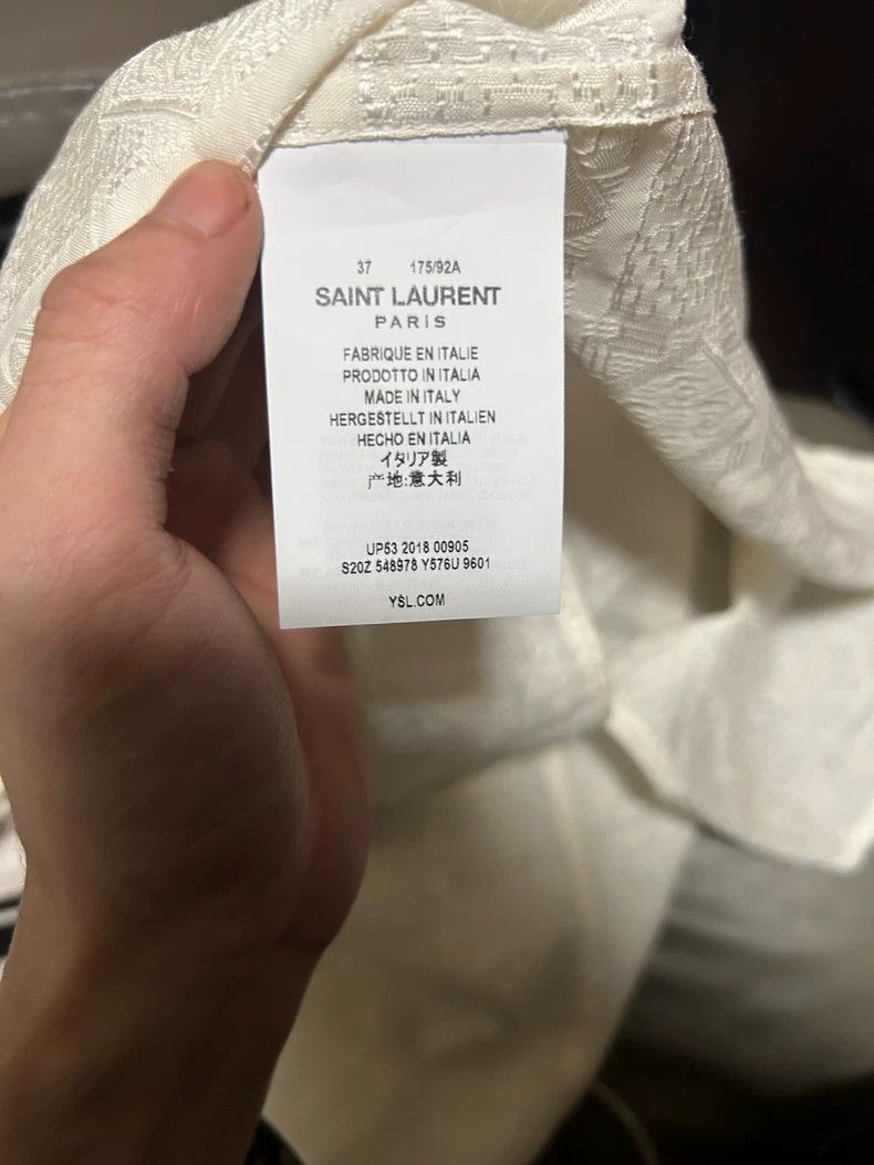 Yves Saint Laurent Saint Laurent size 37 9 SS New Year Embossed Strap Shirt 25 Size US M / EU 48-50 / 2 - 5 Thumbnail