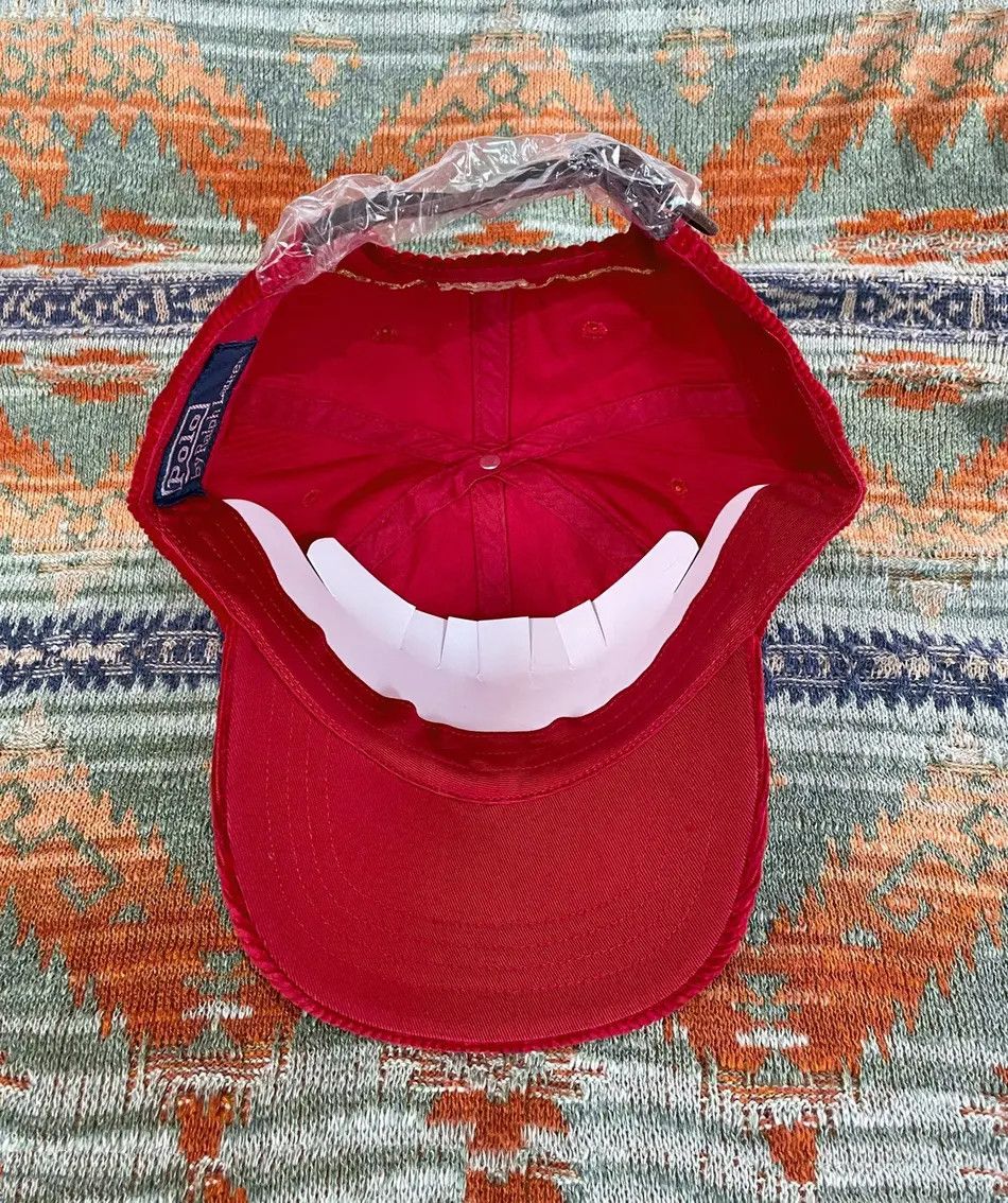 Polo Ralph Lauren Polo Ralph Lauren Corduroy Leather Rare Baseball Hat Cap Size ONE SIZE - 4 Thumbnail