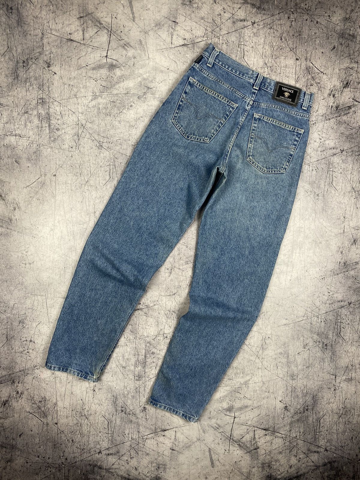 Versace Jeans Couture Vintage 90s Versace Jeans Couture Washed Luxury Denim Jeans Size US 30 / EU 46 - 2 Thumbnail