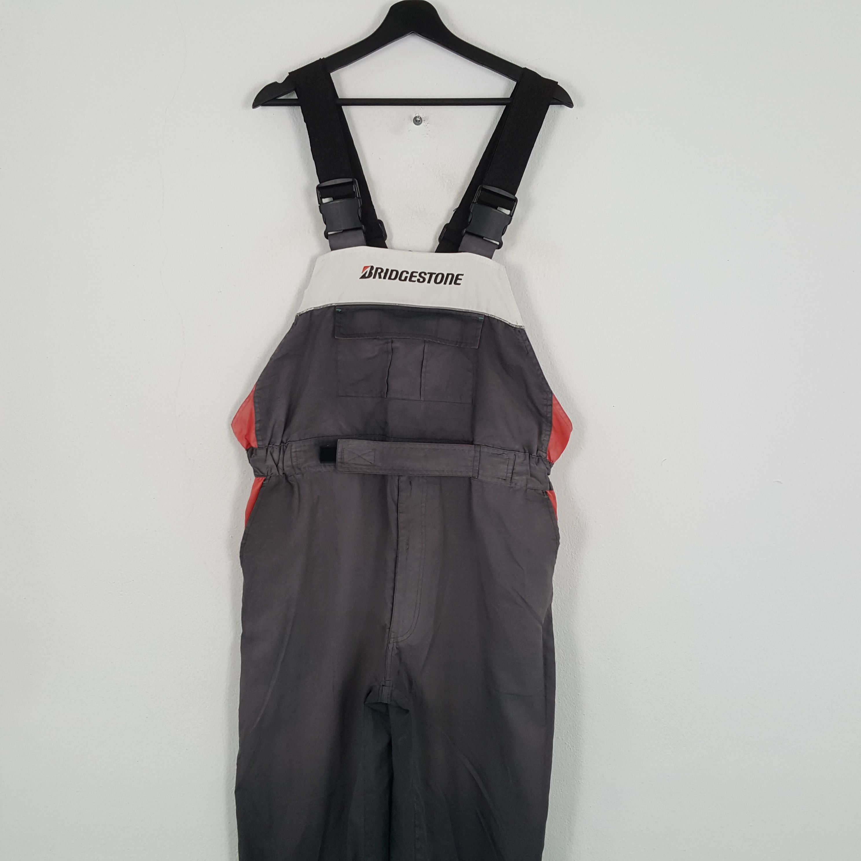 Vintage BRIDGESTONE Overall Pants Racing Motorsports Style Size US 37 - 2 Thumbnail