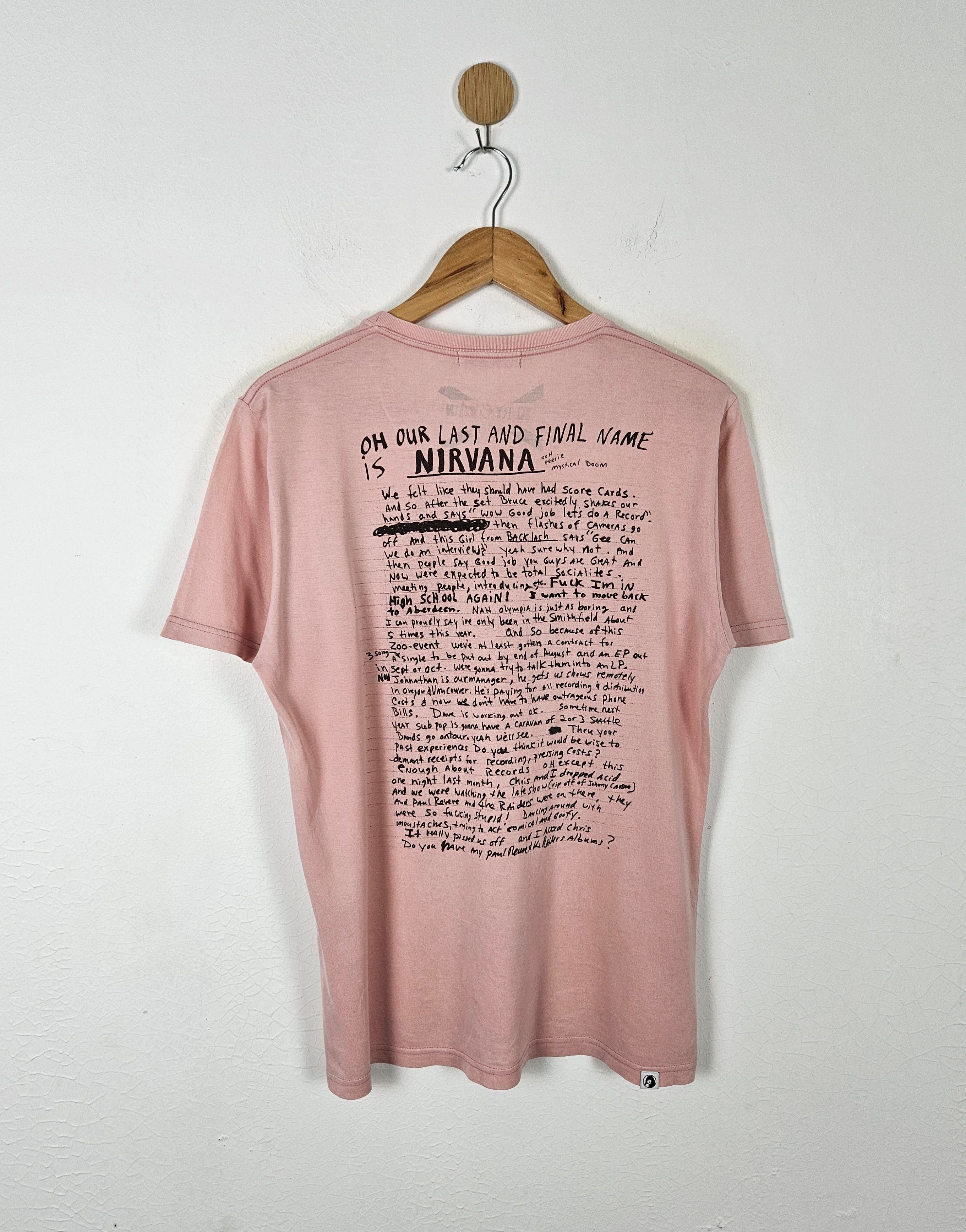 VINTAGE HYSTERIC deals GLAMOUR x Kurt Cobain Love Buzz Nirvana band Japanese brand tee shirt