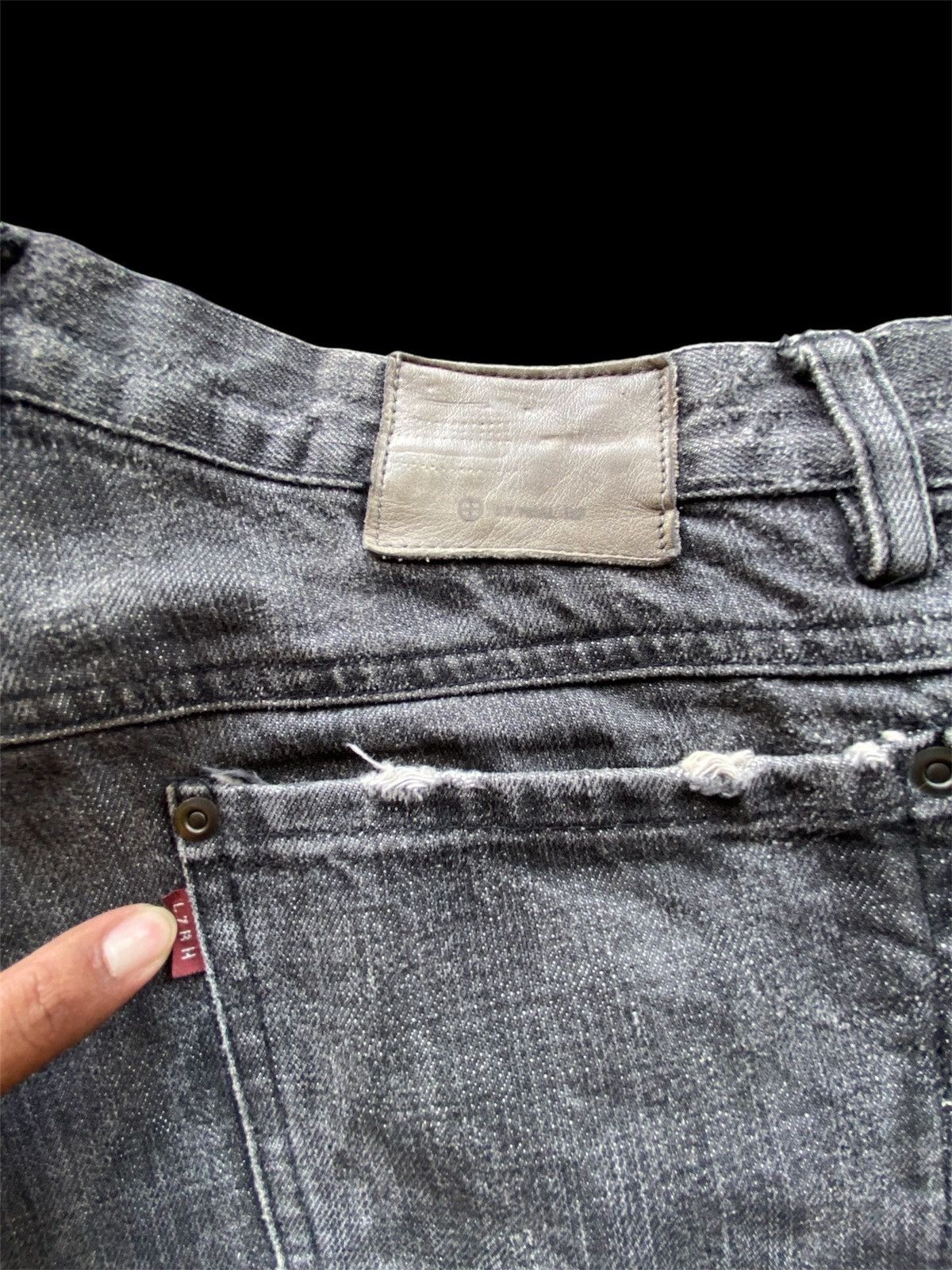 Hysteric Glamour × Japanese Brand × L7 Real Hip Flare Jeans Japanese L7 Real Hip Black pp33 Size US 32 / EU 48 - 11 Thumbnail