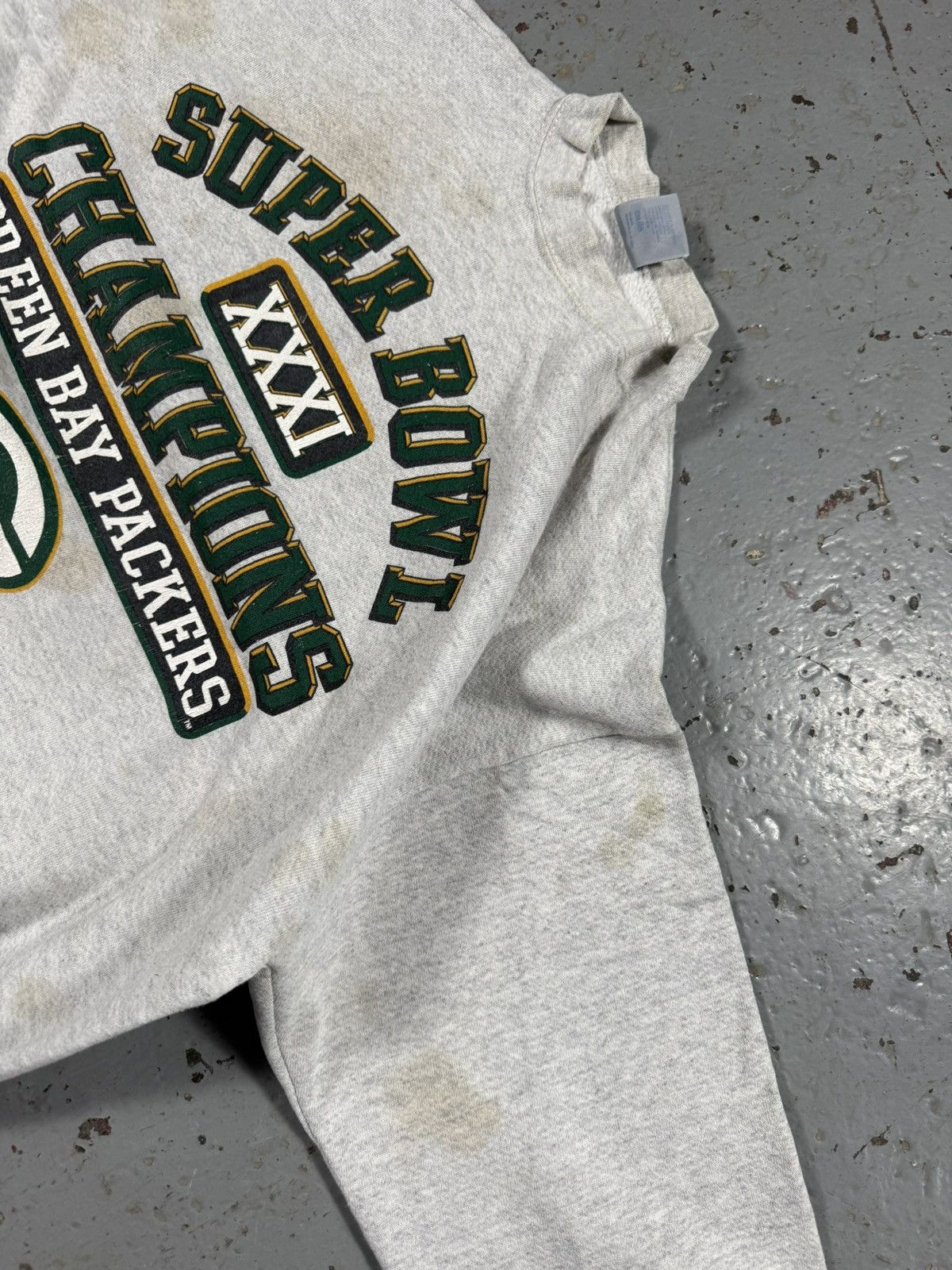 Other Vintage Lucky 7 Distressed Green Bay Packers Super B Sweater Size US XL / EU 56 / 4 - 5 Thumbnail
