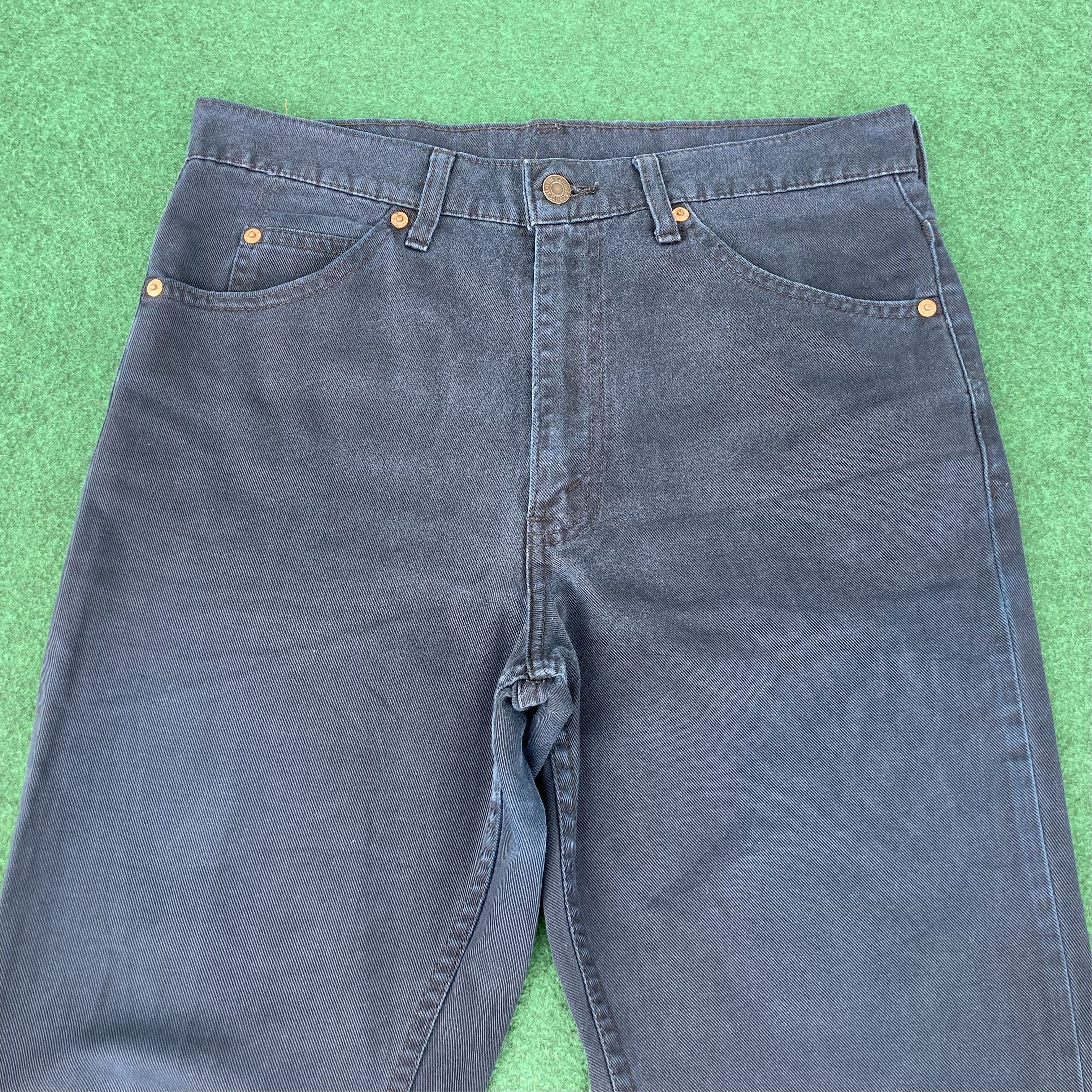 Levi's × Vintage Vtg Levis 517 Ripped Distressed Denim Bootcut Flared Jeans Size US 32 / EU 48 - 3 Thumbnail