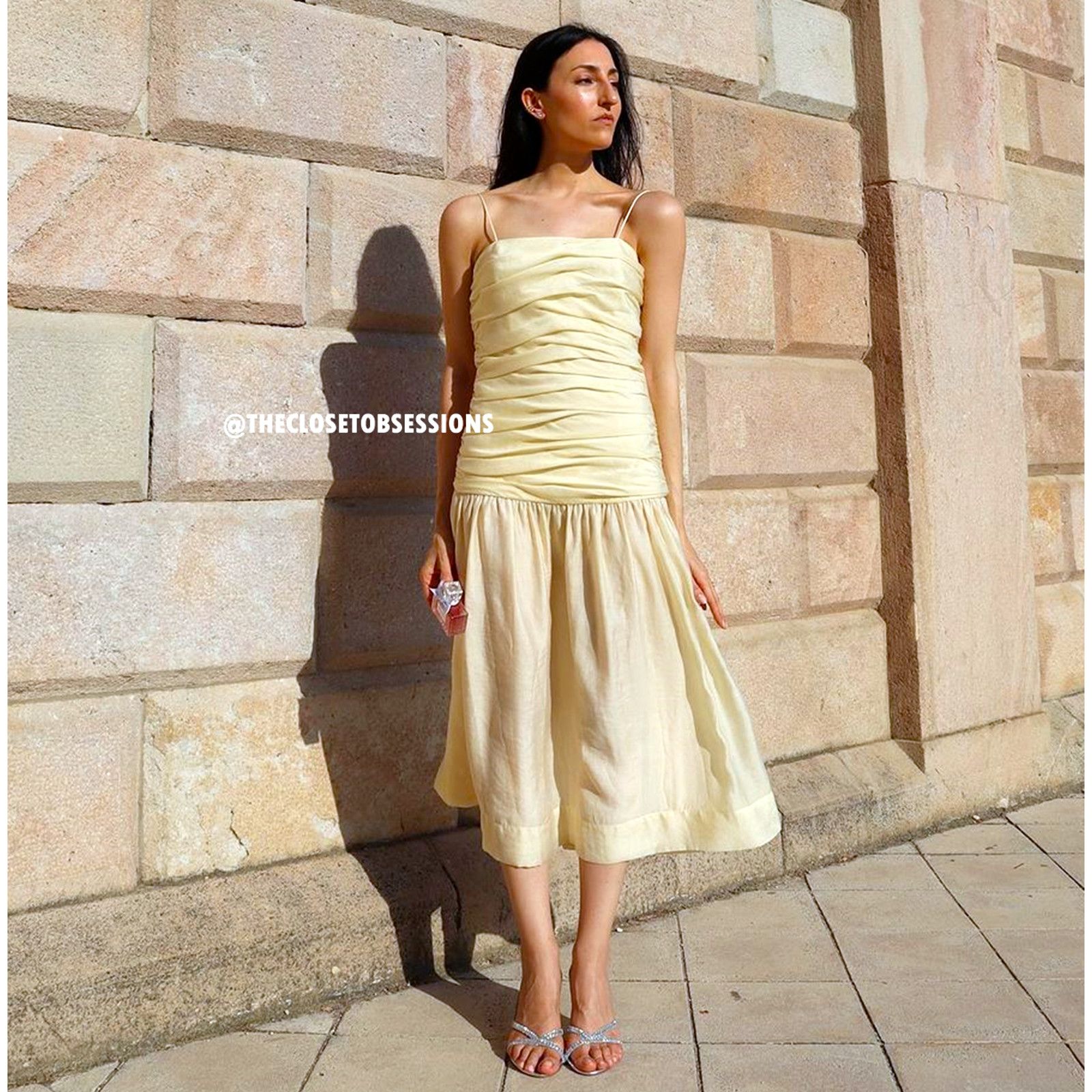 Zara ZARA BLOGGER FAVE!!! Ruched Midi Dress NWT Size L / US 10 / IT 46 - 13 Thumbnail