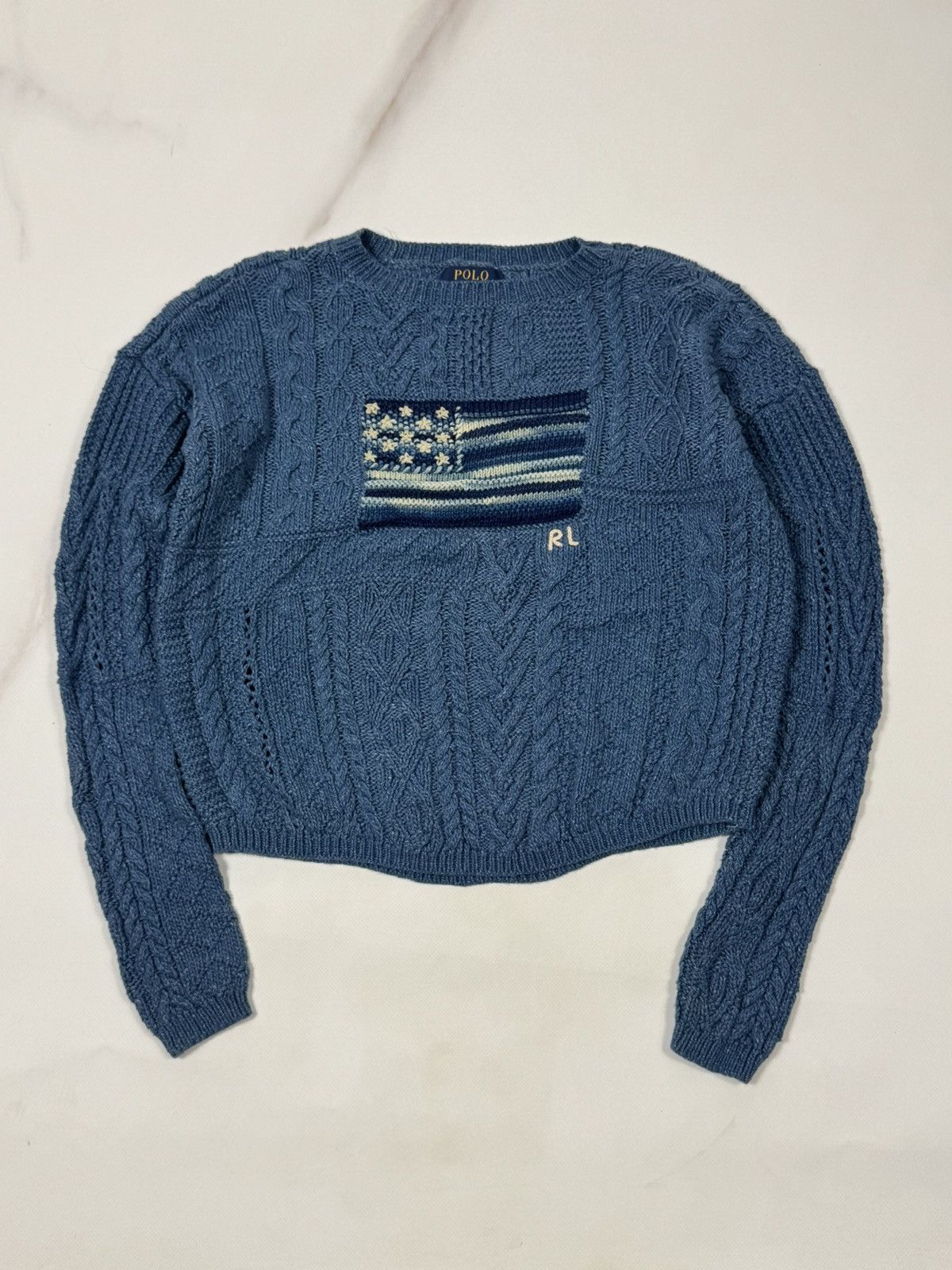 Polo Ralph Lauren Polo Ralph Lauren US Flag Knit Sweater Size M / US 6-8 / IT 42-44 - 1 Thumbnail