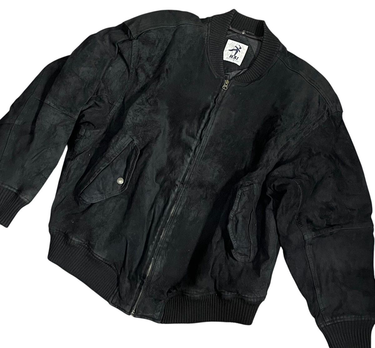 Hai Sporting Gear Vintage hai sporting gear boxy black oversized bomber jacket Size US XL / EU 56 / 4 - 2 Thumbnail