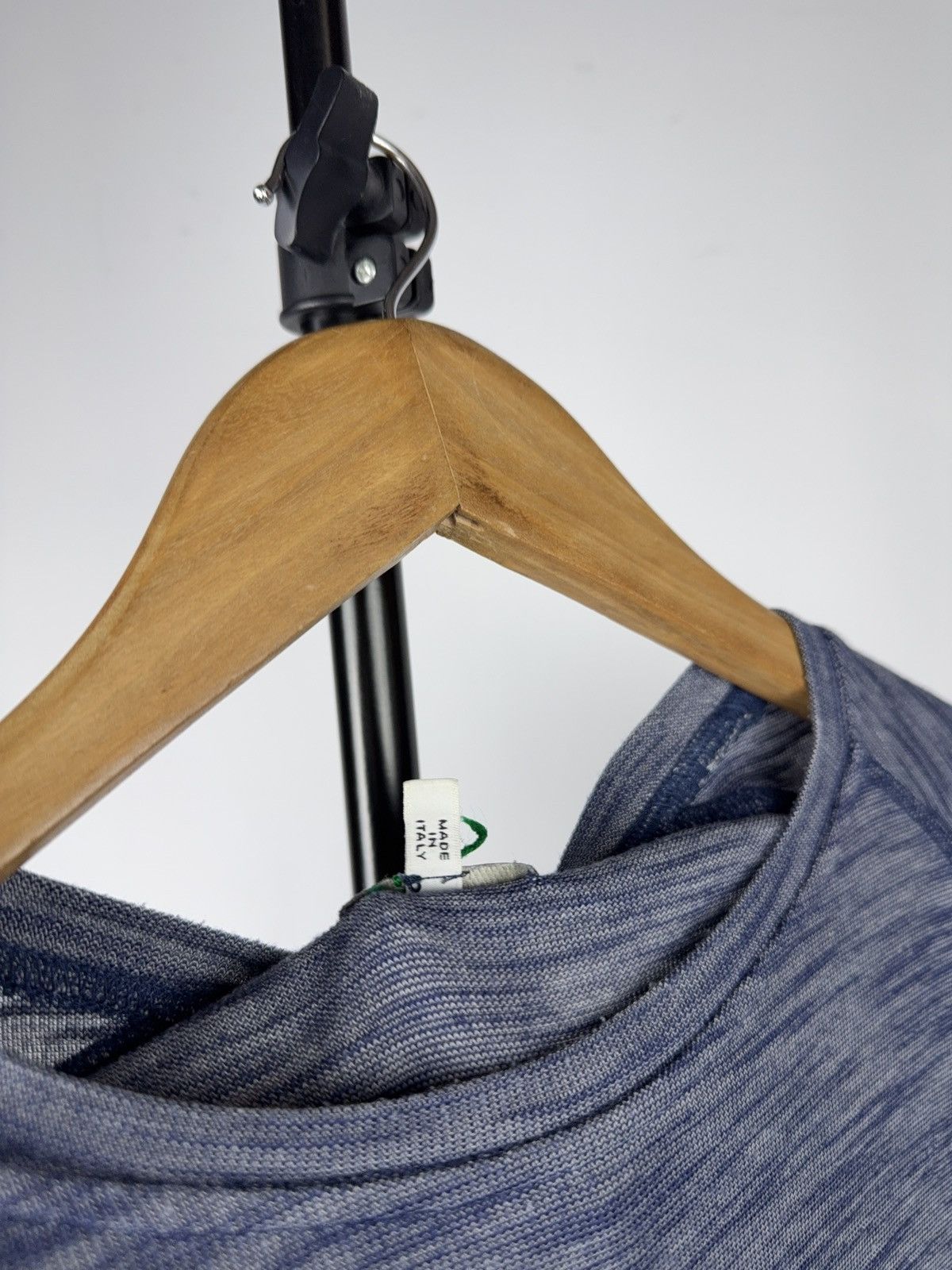 Armani 00s Armani Jeans Italy Blue Melange Stretch T-Shirt Slim Fit Size US M / EU 48-50 / 2 - 3 Thumbnail