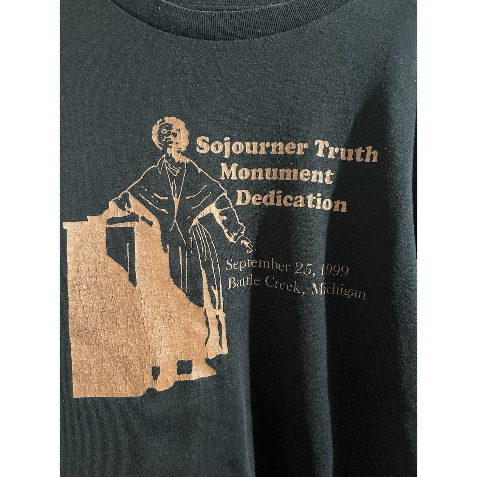Fruit Of The Loom Vintage Sojourner Truth Monument Shirt Sz XXL Black History Size US XXL / EU 58 / 5 - 2 Thumbnail