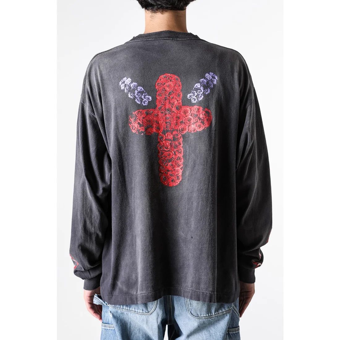 Saint Michael o1mle0326 Born Saint Long Sleeve T-Shirt in Black Size US M / EU 48-50 / 2 - 7 Thumbnail