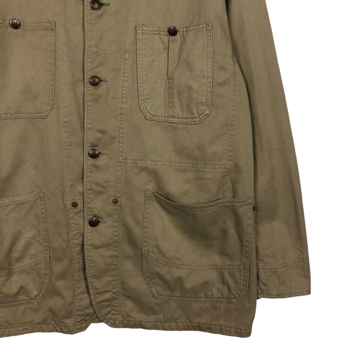 45rpm 🔥VINTAGE CHORE WORKER JACKET H.R.M MFG CO ARIGATO JAPAN Size US M / EU 48-50 / 2 - 7 Thumbnail