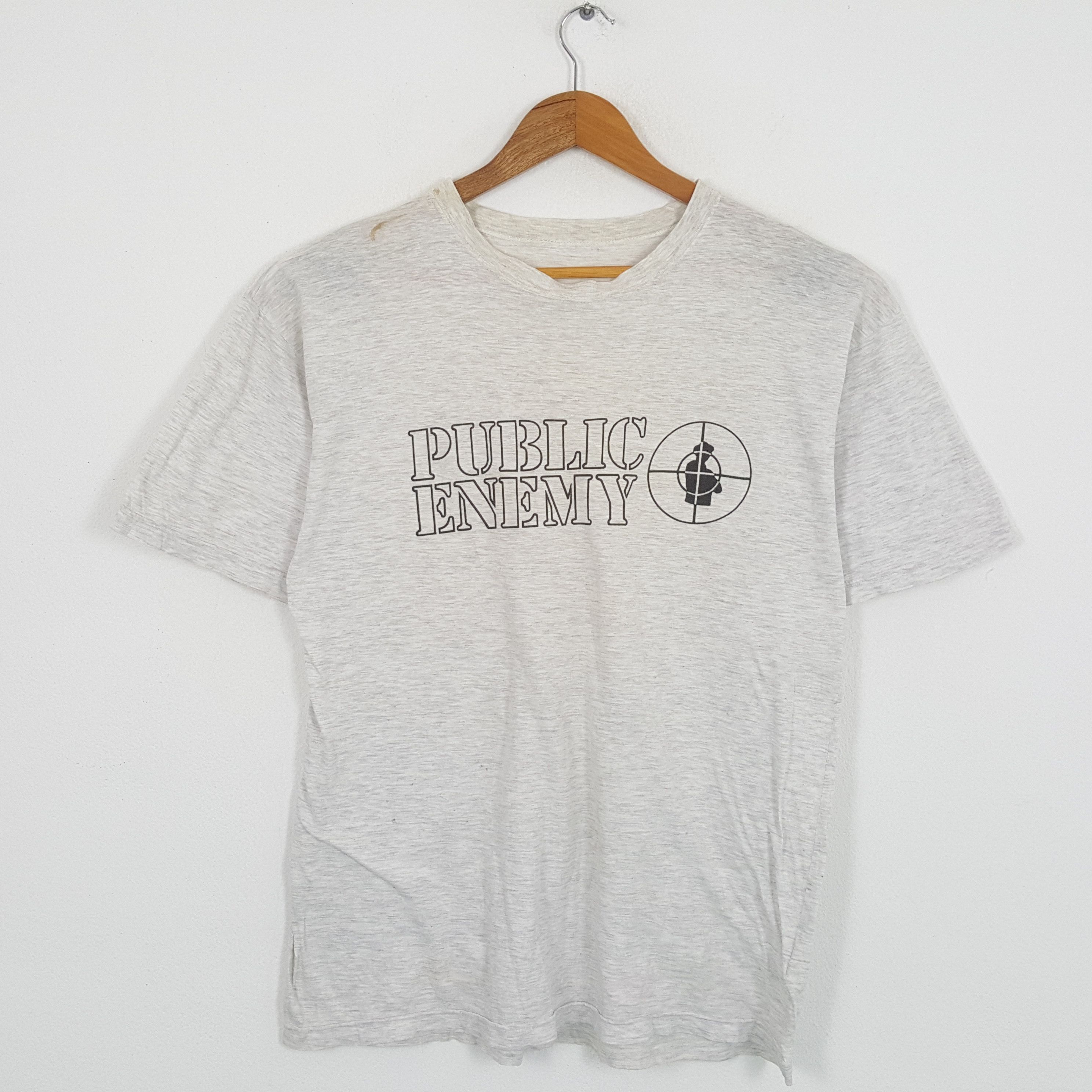 Band Tees × Vintage Vintage PUBLIC ENEMY American Rapper Group T-Shirts Size US L / EU 52-54 / 3 - 1 Thumbnail