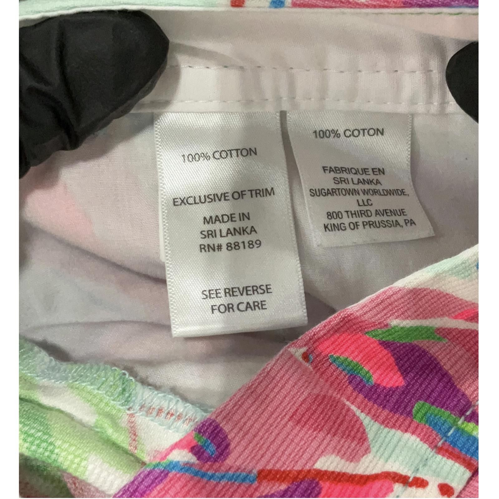 Other Lilly Pulitzer Pink Leaf Printed Cotton Shorts Size 2 Size 26" / US 2 / IT 38 - 5 Thumbnail