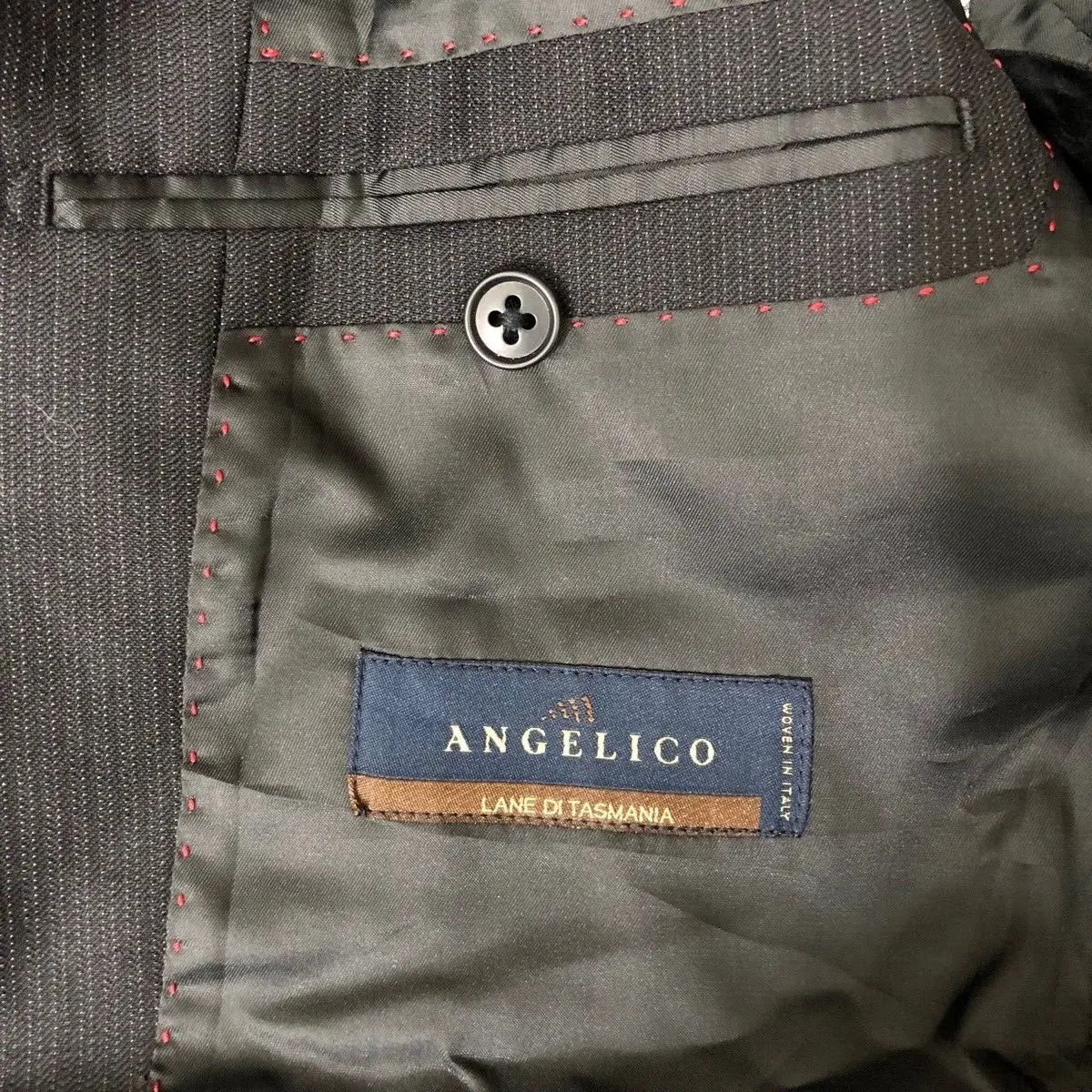Japanese Brand Vtg YUKIKO HANAI HOMME x ANGELICO Tasmania Wool Blazer Coat Size 44R - 6 Thumbnail