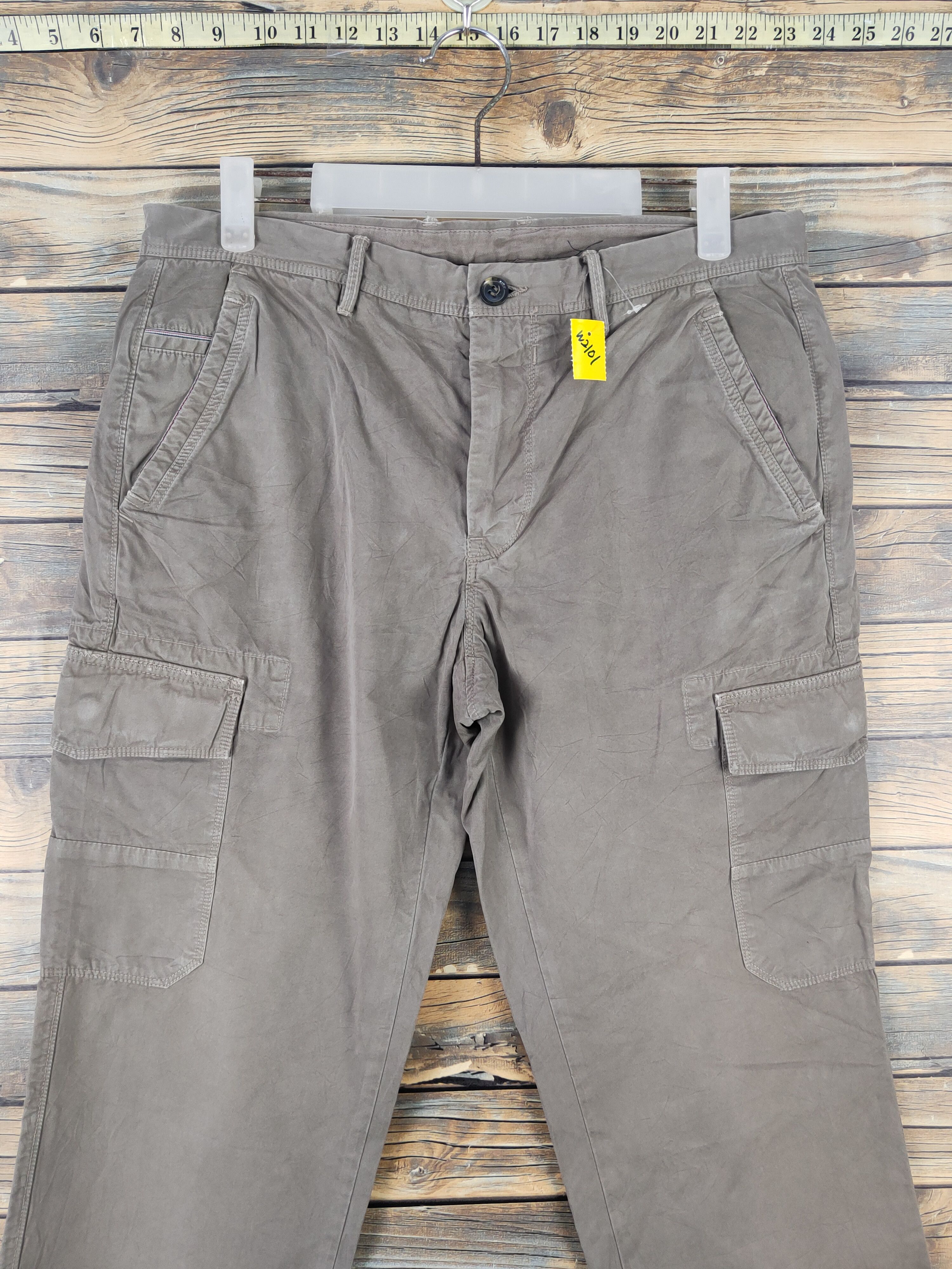 Henry Cotton's Henry Cottons Brown Multipocket Tactical Cargo Pants #W2101 Size US 32 / EU 48 - 2 Thumbnail