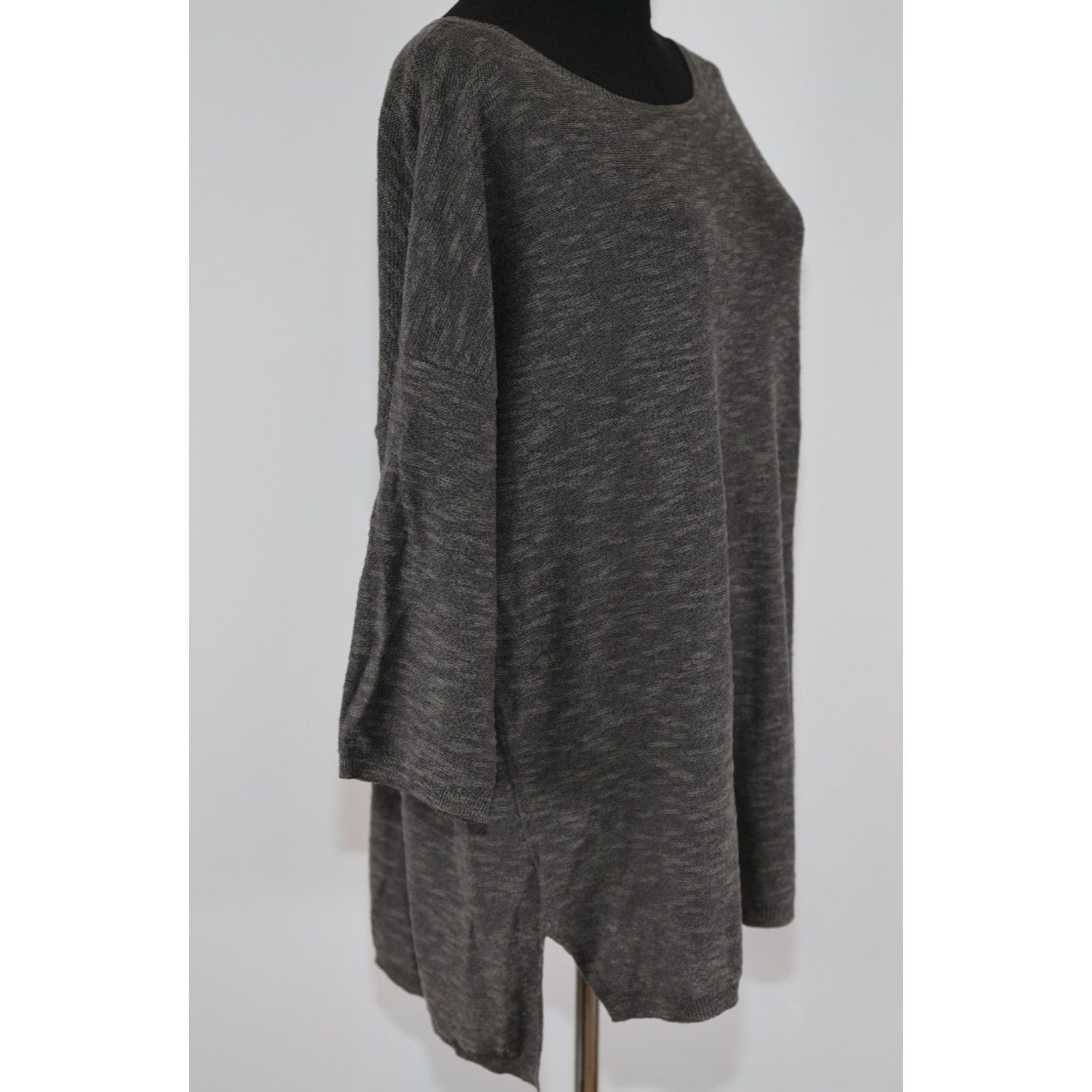 Eileen Fisher EILEEN FISHER Cotton Linen Blend Knit Sweater Tunic Size M Size M / US 6-8 / IT 42-44 - 3 Thumbnail