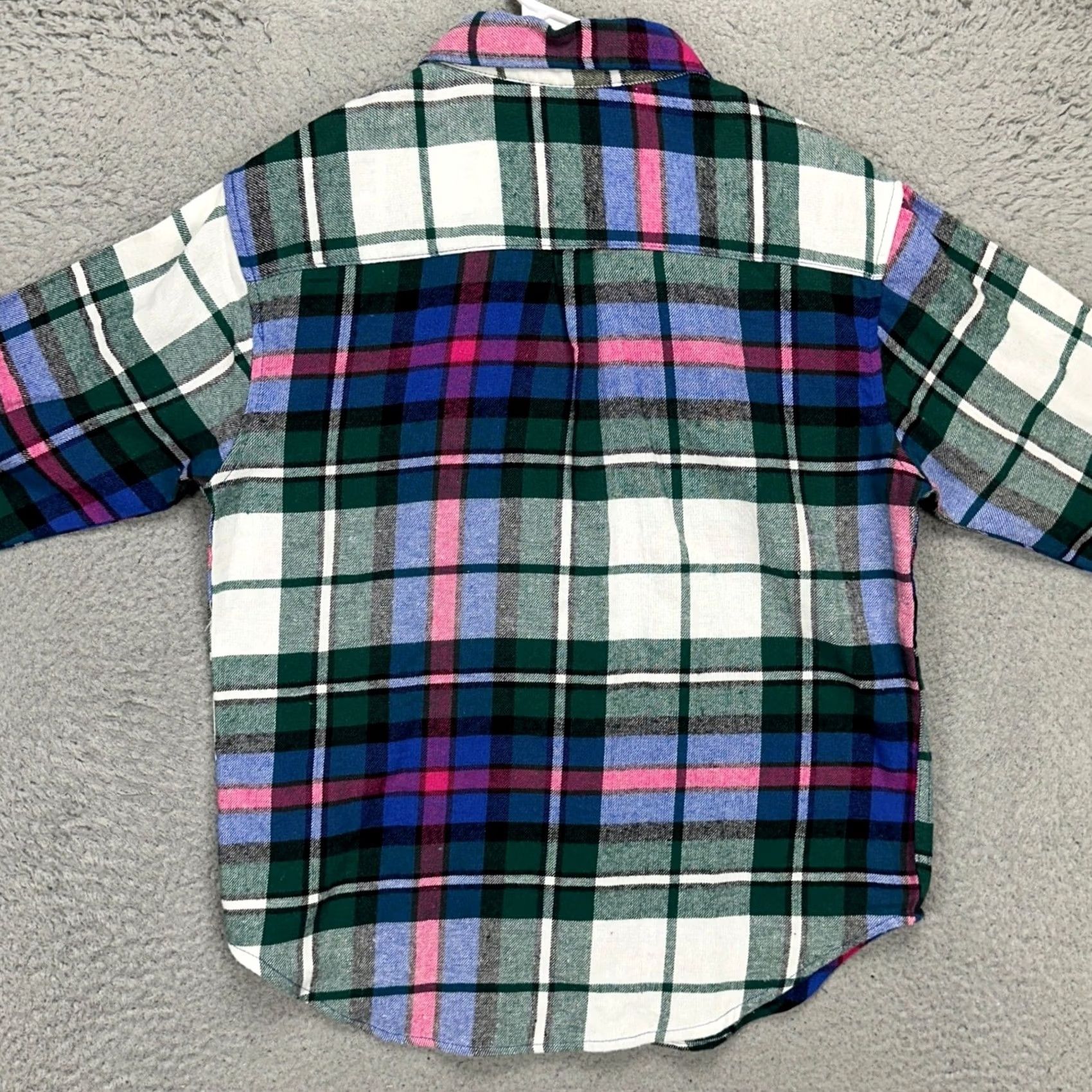Silver Jeans Co. VINTAGE? No. Silver Jeans Womens Flannel Shirt L Green Blue Plaid Pocket NEW Shirt Womens L Green Plaid Pocket NEW Size L / US 10 / IT 46 - 3 Thumbnail