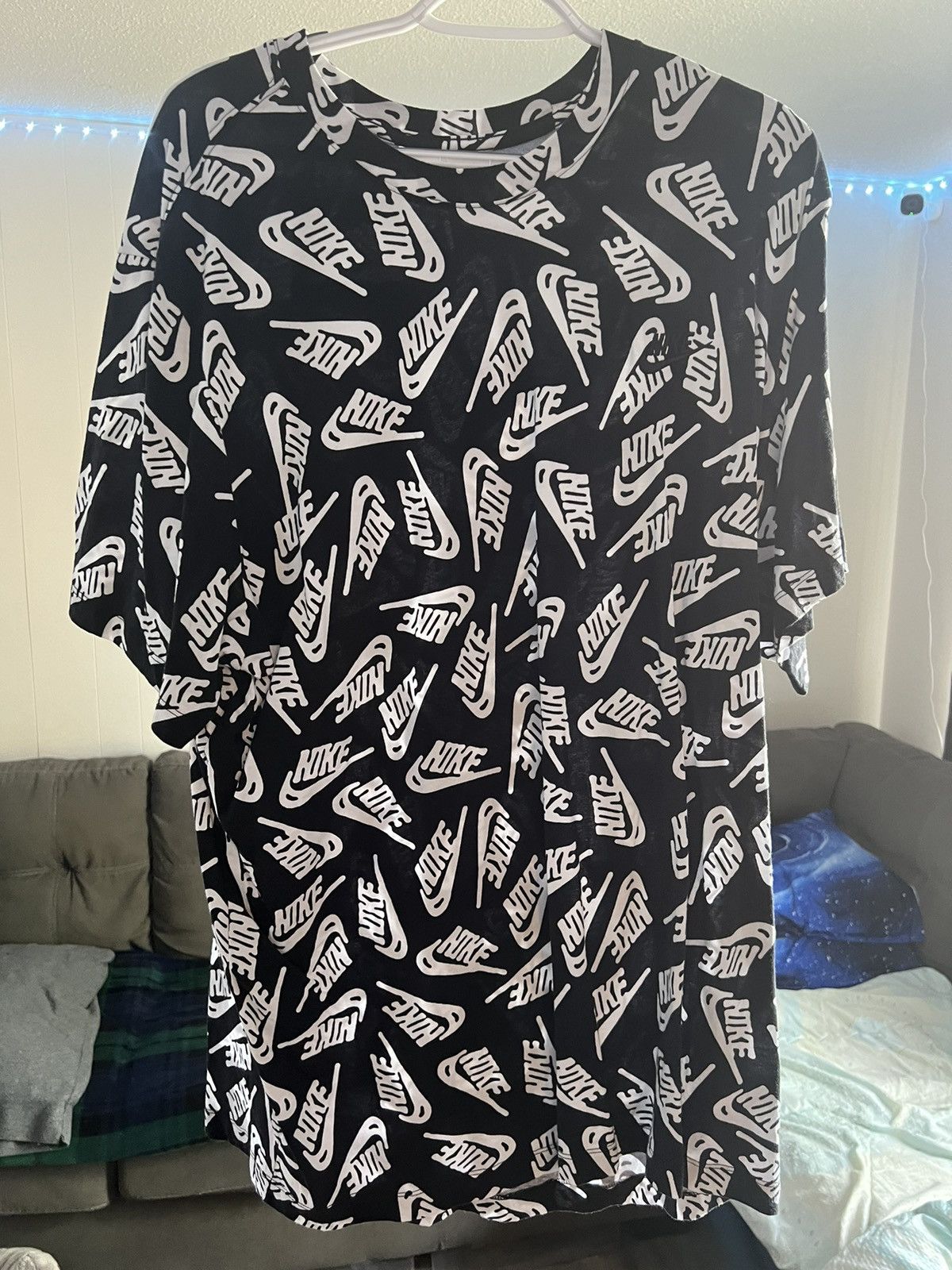 Nike Black/white Nike AOP XXL Size US XXL / EU 58 / 5 - 1 Thumbnail