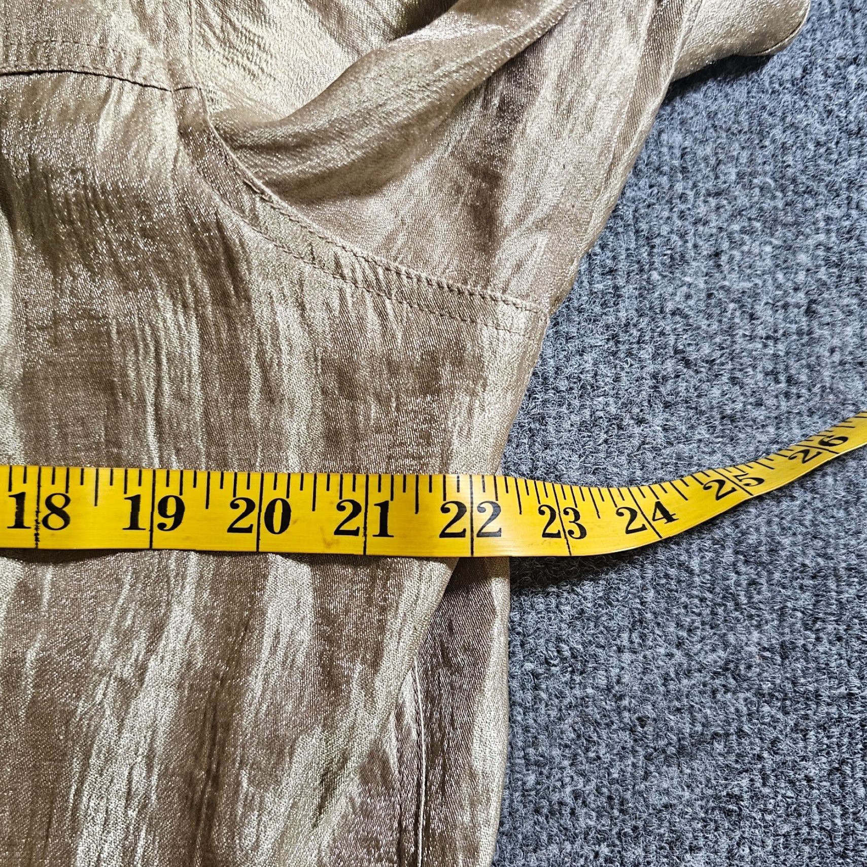 Vintage Chicos Blouse Shirt Womens XL Beige Button Long Sleeve Casual Career Vintage No Size XL / US 12-14 / IT 48-50 - 6 Thumbnail
