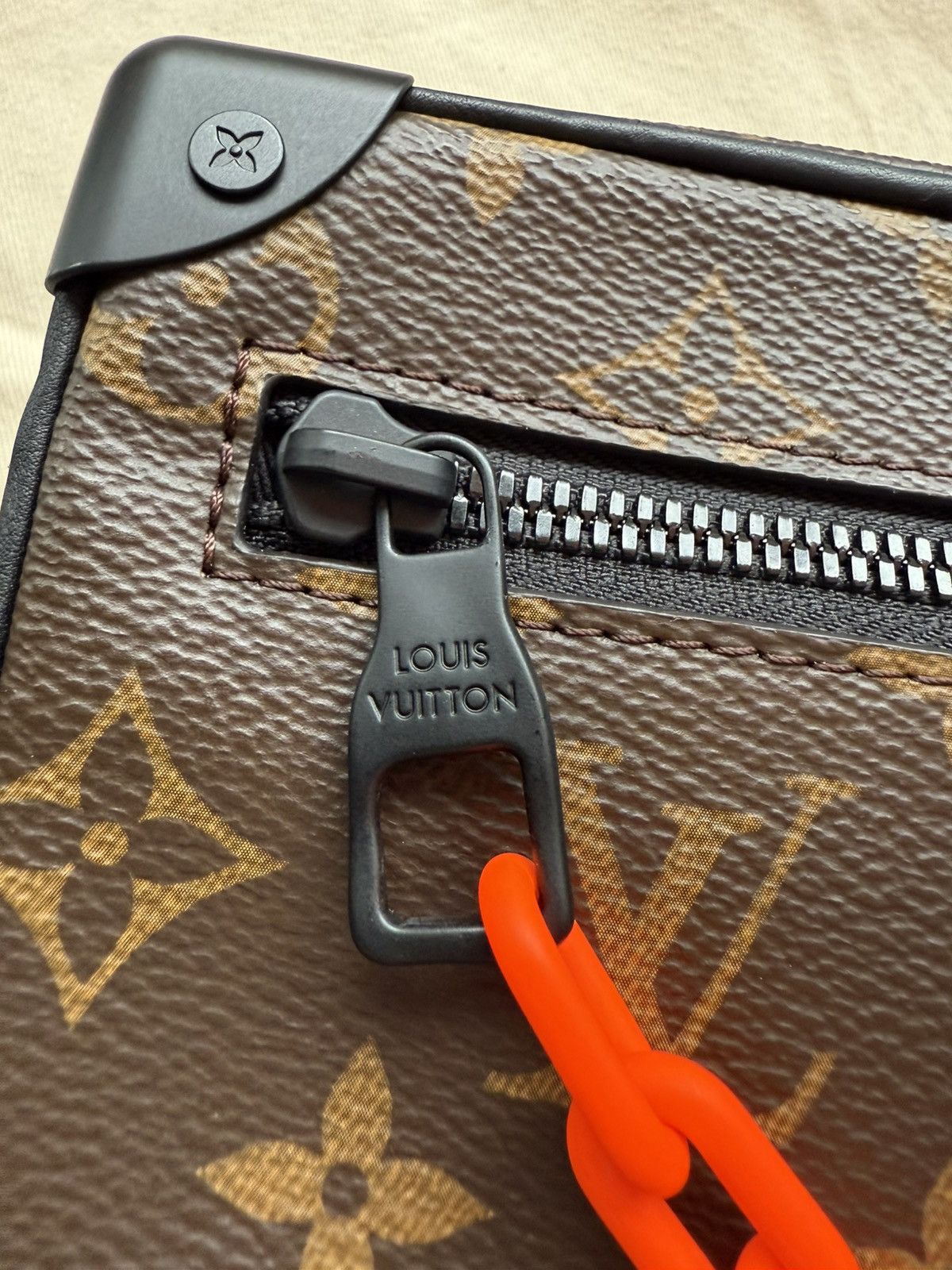 Louis Vuitton Louis Vuitton Mini Soft Orange Chain Monogram Brown Bag Size ONE SIZE - 3 Thumbnail