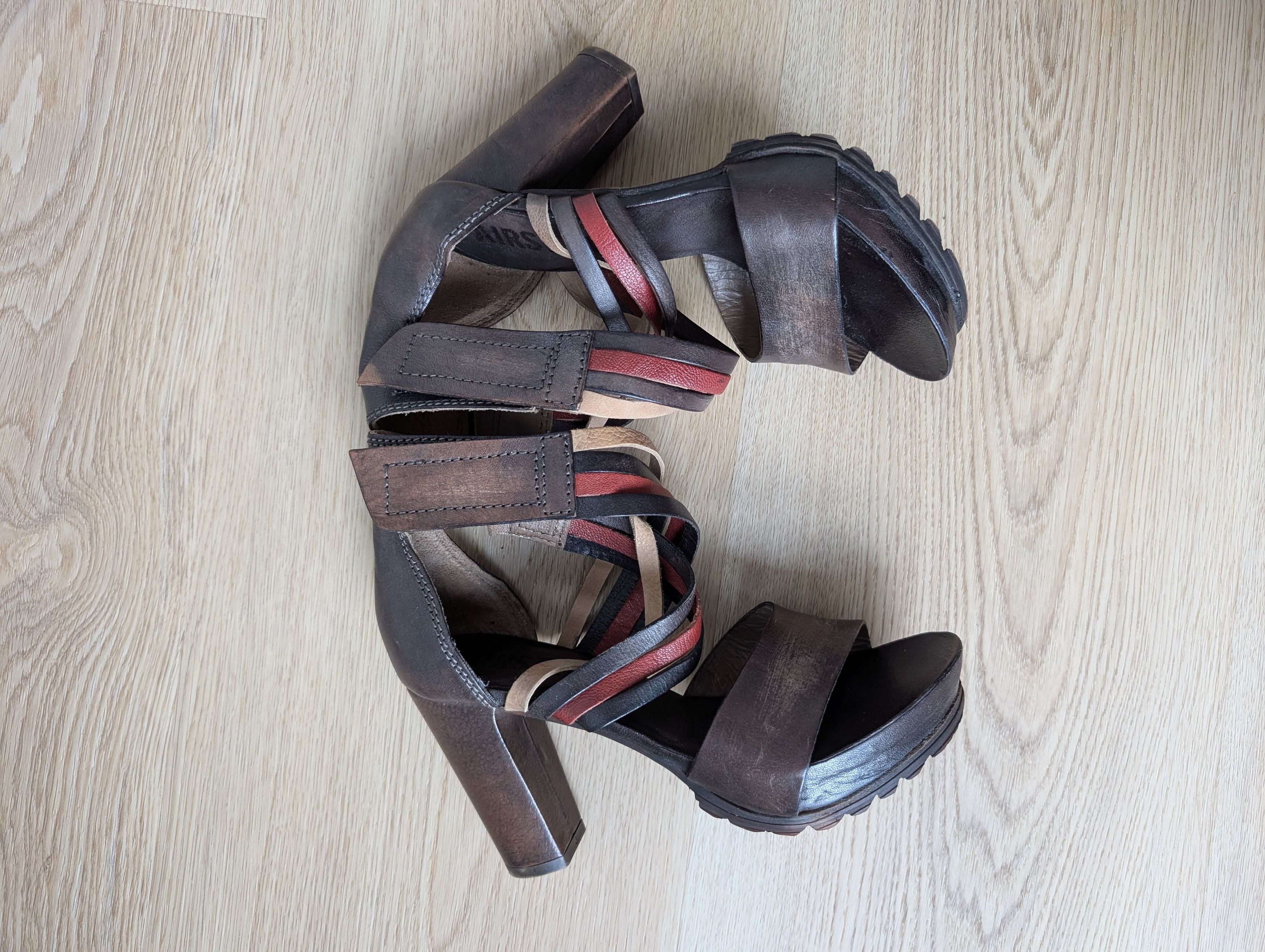 A.S.98 A.S. 98 Italian Womens Strappy Leather Heeled Sandals Size US 6 / IT 36 - 6 Thumbnail