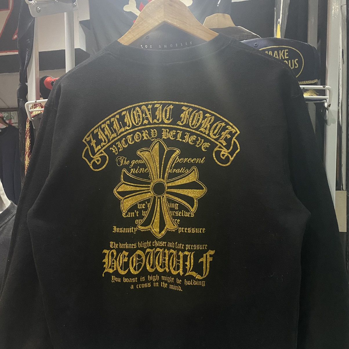 If Six Was Nine × Japanese Brand × Le Grande Bleu (L.G.B.) Beaumere Inspired Chrome Hearts Sweatshirts ifsixwasnine Size US L / EU 52-54 / 3 - 3 Thumbnail