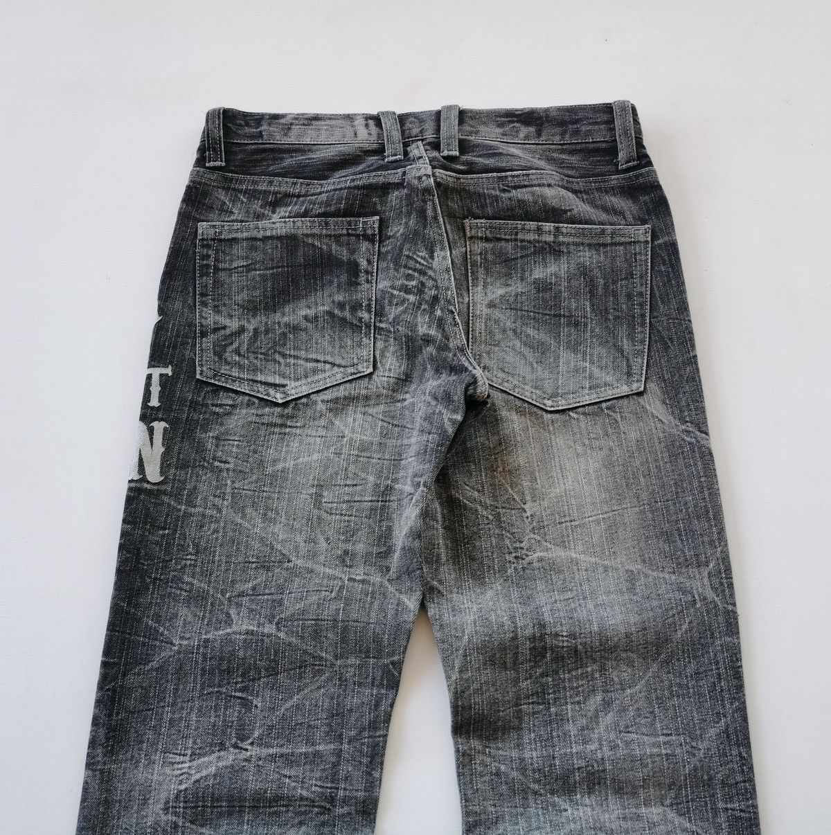 Japanese Brand Never Trust Woman Jack Serika Black Denim Jeans Size US 31 - 5 Thumbnail