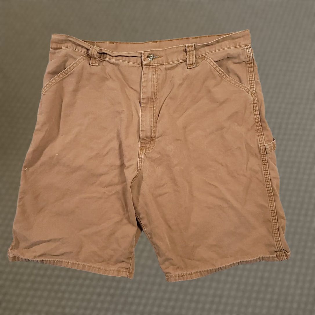 Wrangler Wrangler Shorts Mens 38 Dark Khaki Carpenter Utility Work Pockets Hammer Loop Size US 36 / EU 52 - 1 Thumbnail