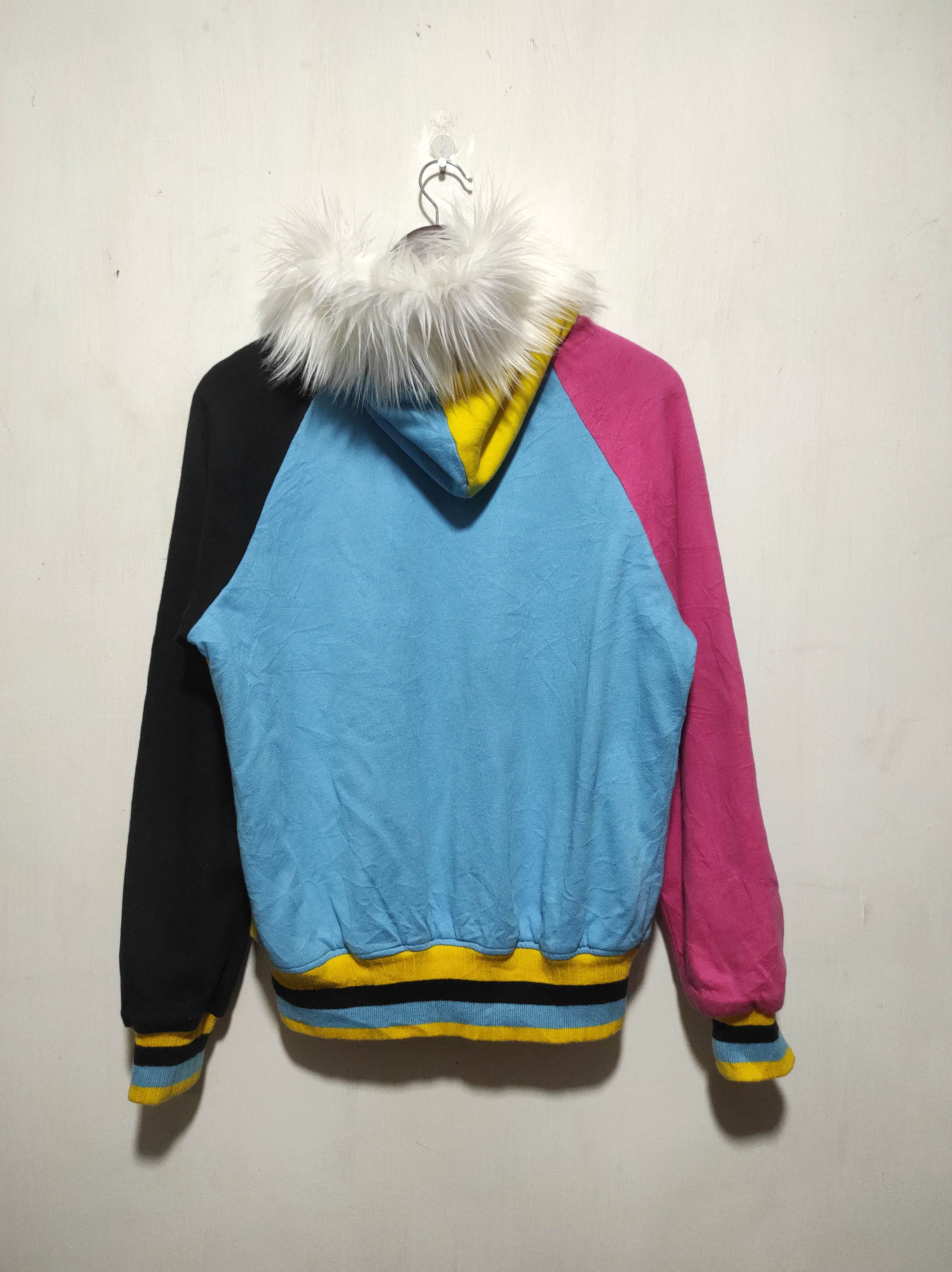 Japanese Brand Co and Lu Colorblock Fur Hoodie IfSixWasNine LGB style Size US M / EU 48-50 / 2 - 13 Thumbnail