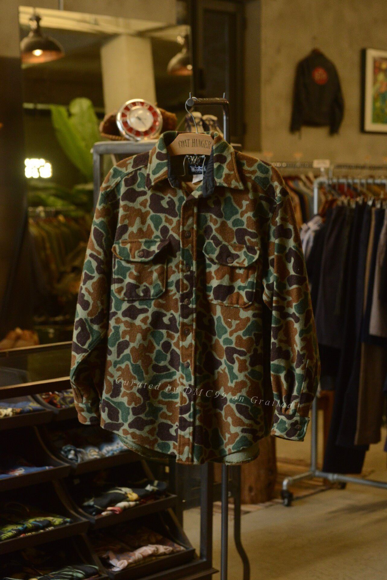Vintage 1980s Woolrich Camo Shirt Jacket Size US M / EU 48-50 / 2 - 1 Thumbnail