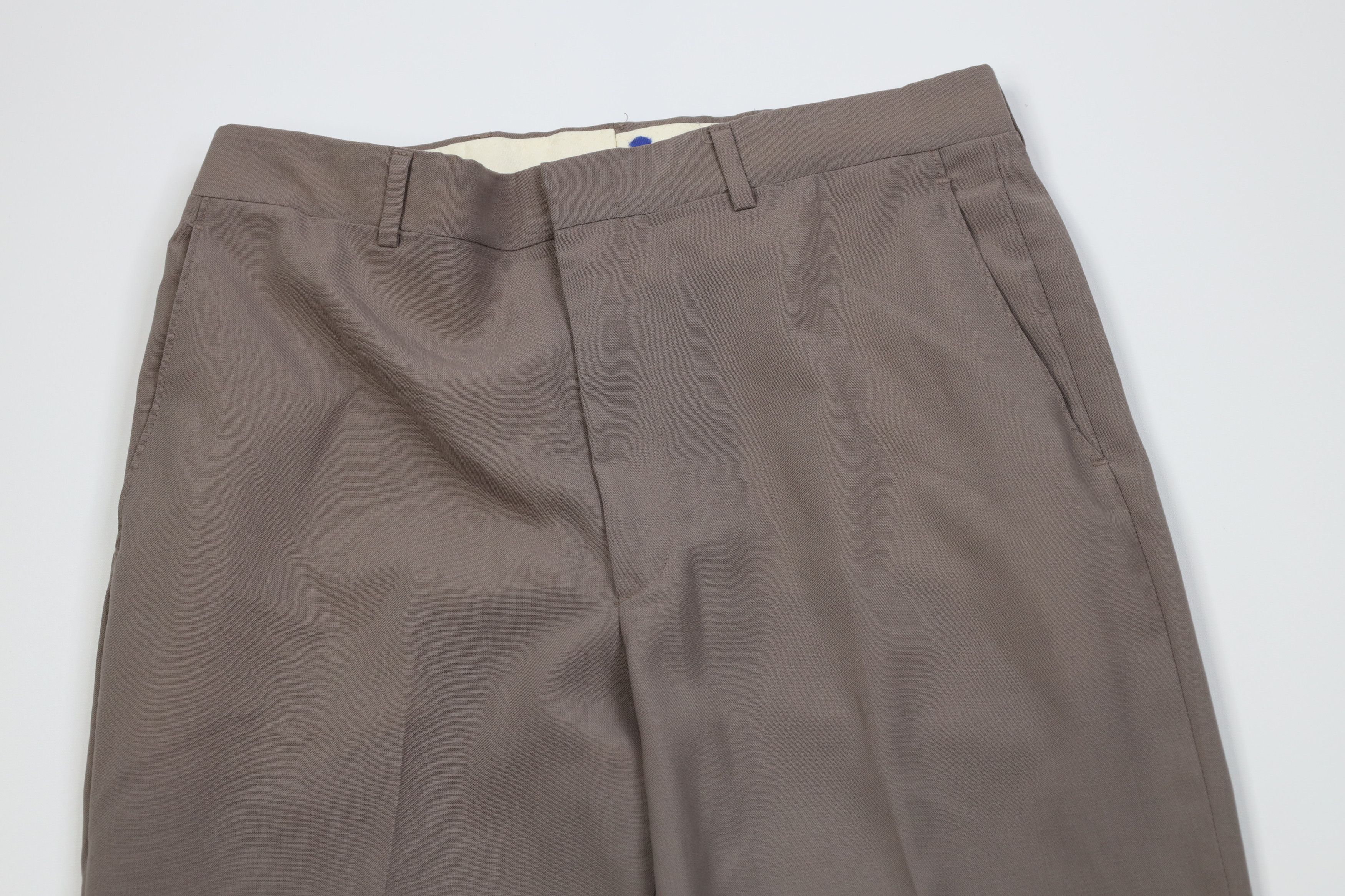 Vintage Vintage 70s Streetwear Blend Knit Wide Leg Chino Pants USA Size US 32 / EU 48 - 2 Thumbnail