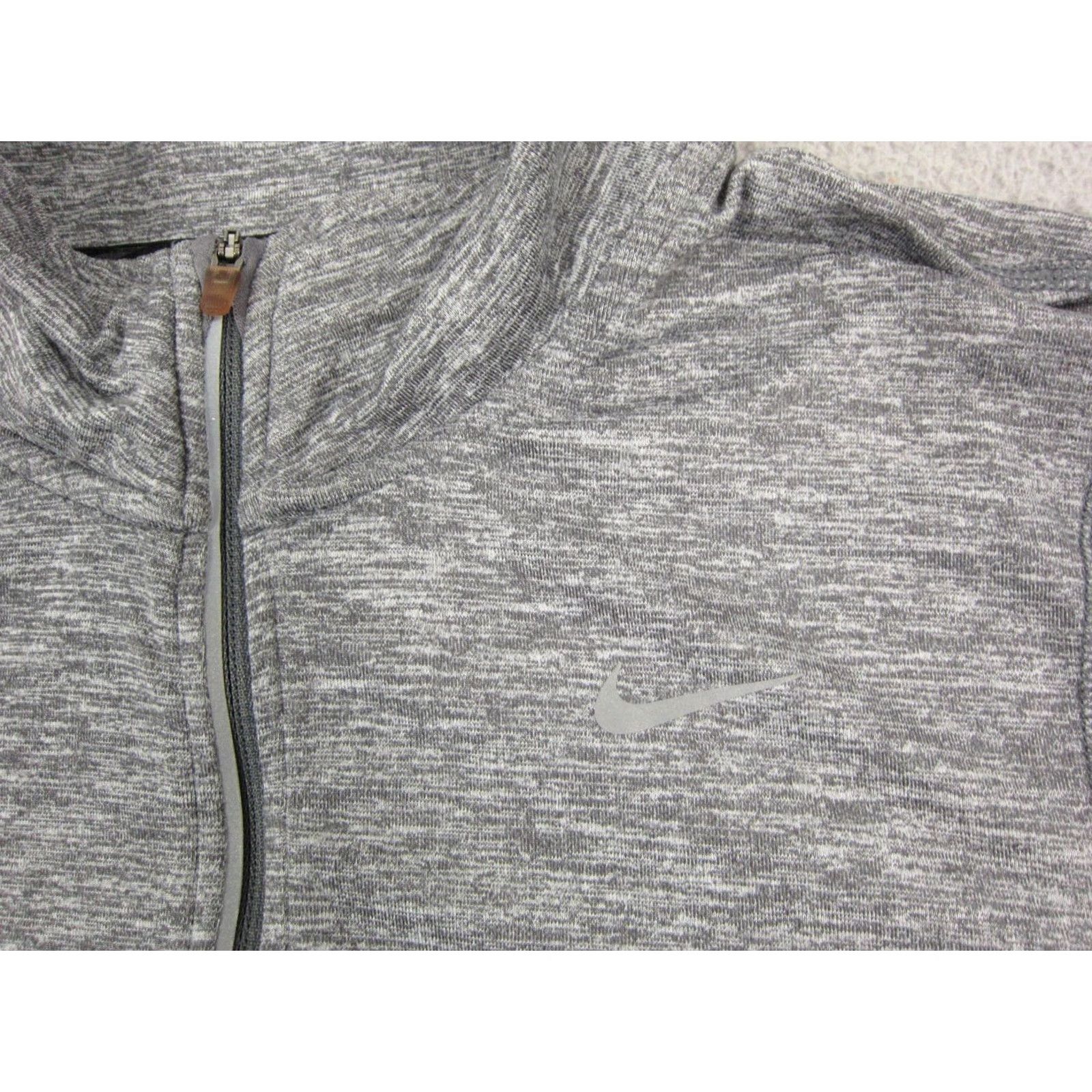 Nike Nike Shirt Womens S Gray Dri-Fit 1/4 Zip Running Athletic Melange 90s Sports Casual Womens Size S / US 4 / IT 40 - 4 Thumbnail