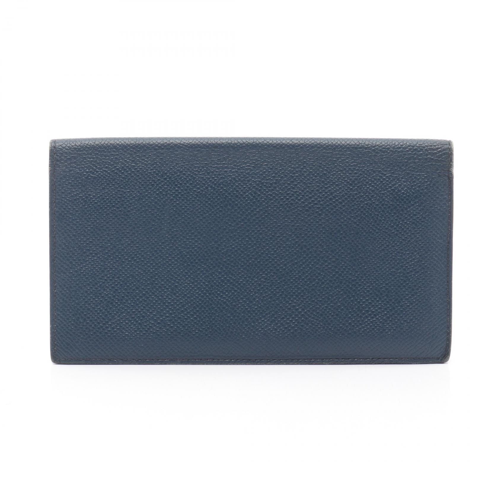 Hermes Hermes Hermes Citizen Twill Long Silk In Calfskin Long Wallet Leather Long Wallet Y DUTY FREE for USA Size ONE SIZE - 1 Thumbnail