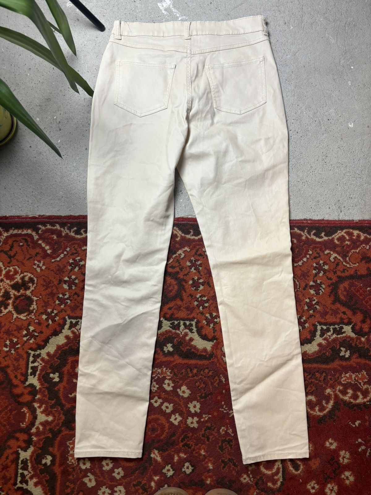 Designer × Vintage Vintage beige Primark leather style slim jeans Size 26" / US 2 / IT 38 - 6 Thumbnail