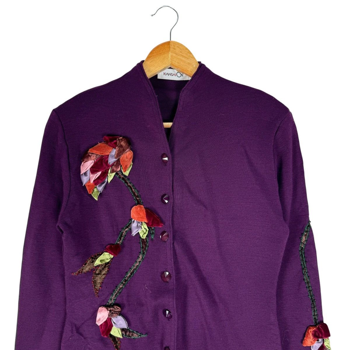 Kansai Yamamoto ⚡️KANSAI O2 FLOWERS WOOL JACKET Size M / US 6-8 / IT 42-44 - 5 Thumbnail