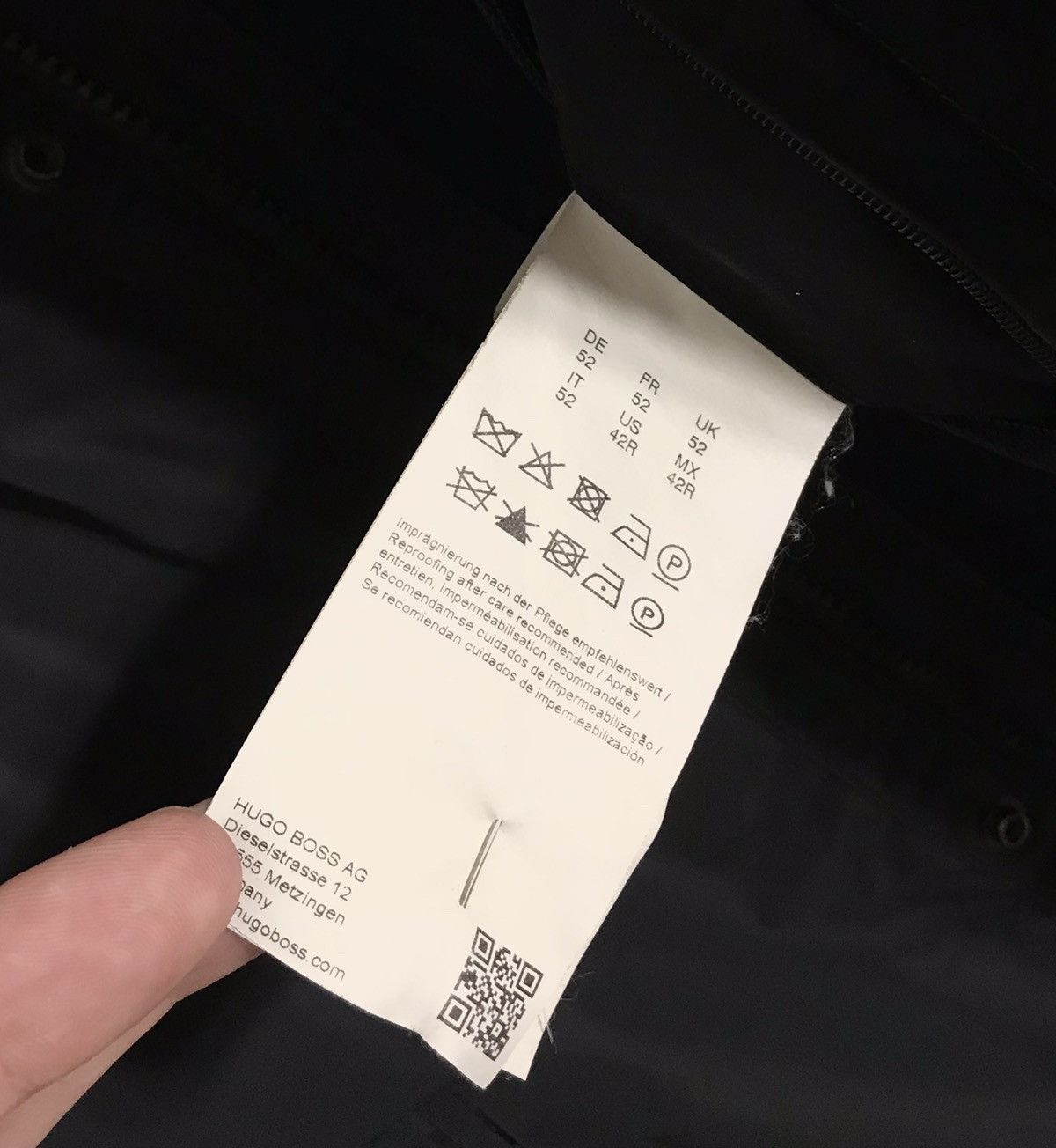 Hugo Boss Hugo Boss Padded Jacket Water Repellent Men's L Black Size US L / EU 52-54 / 3 - 9 Thumbnail