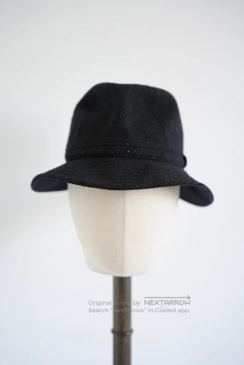 Yohji Yamamoto Yohji Yamamoto Coarse Tweed Wool Felt Hat Size ONE SIZE - 2 Thumbnail