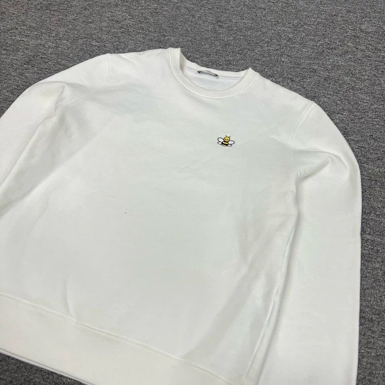 Dior Dior Kaws White Sweater with Bee Logo-2506 Size S / US 4 / IT 40 - 3 Thumbnail
